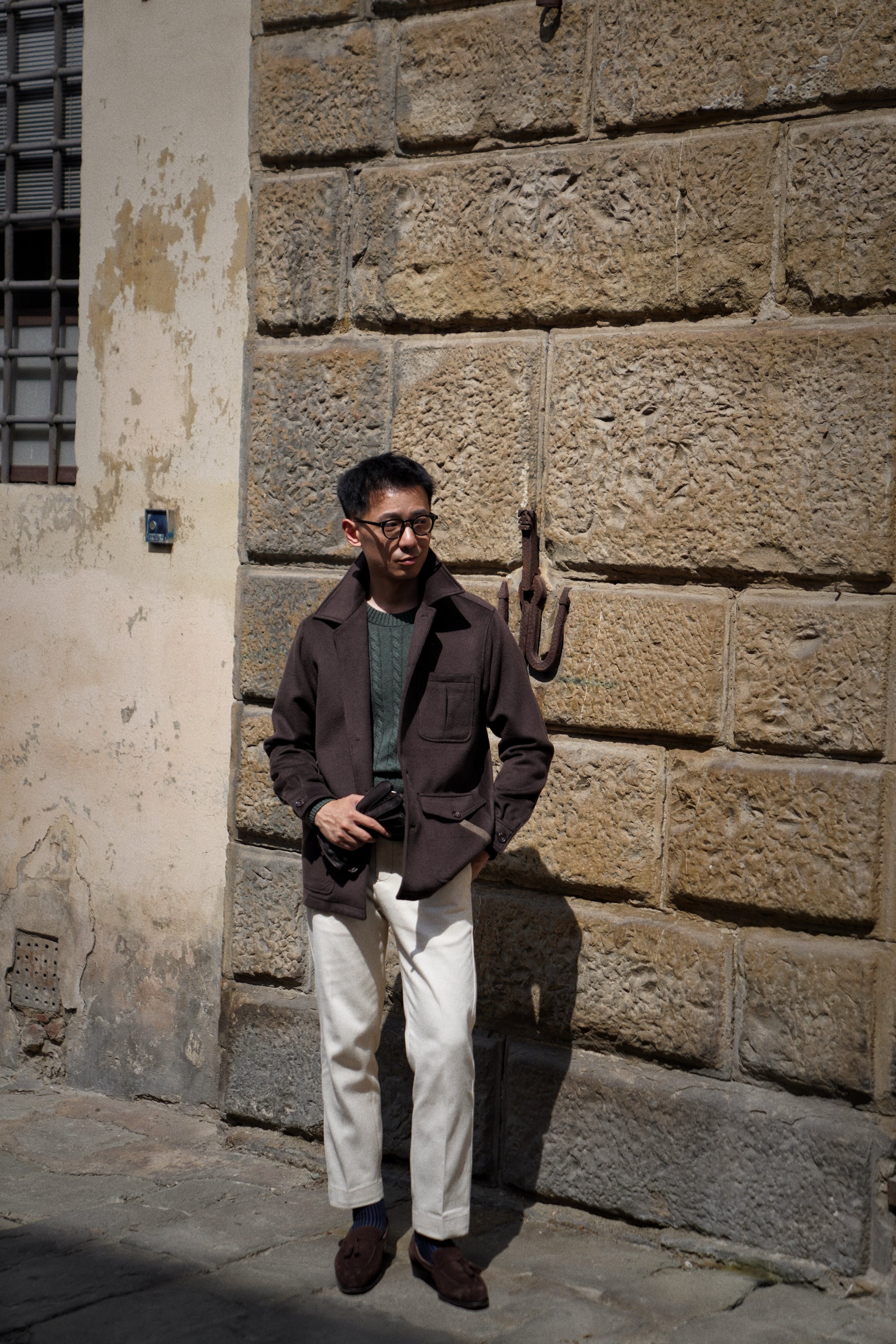 Chocolate Wool Chore Jacket