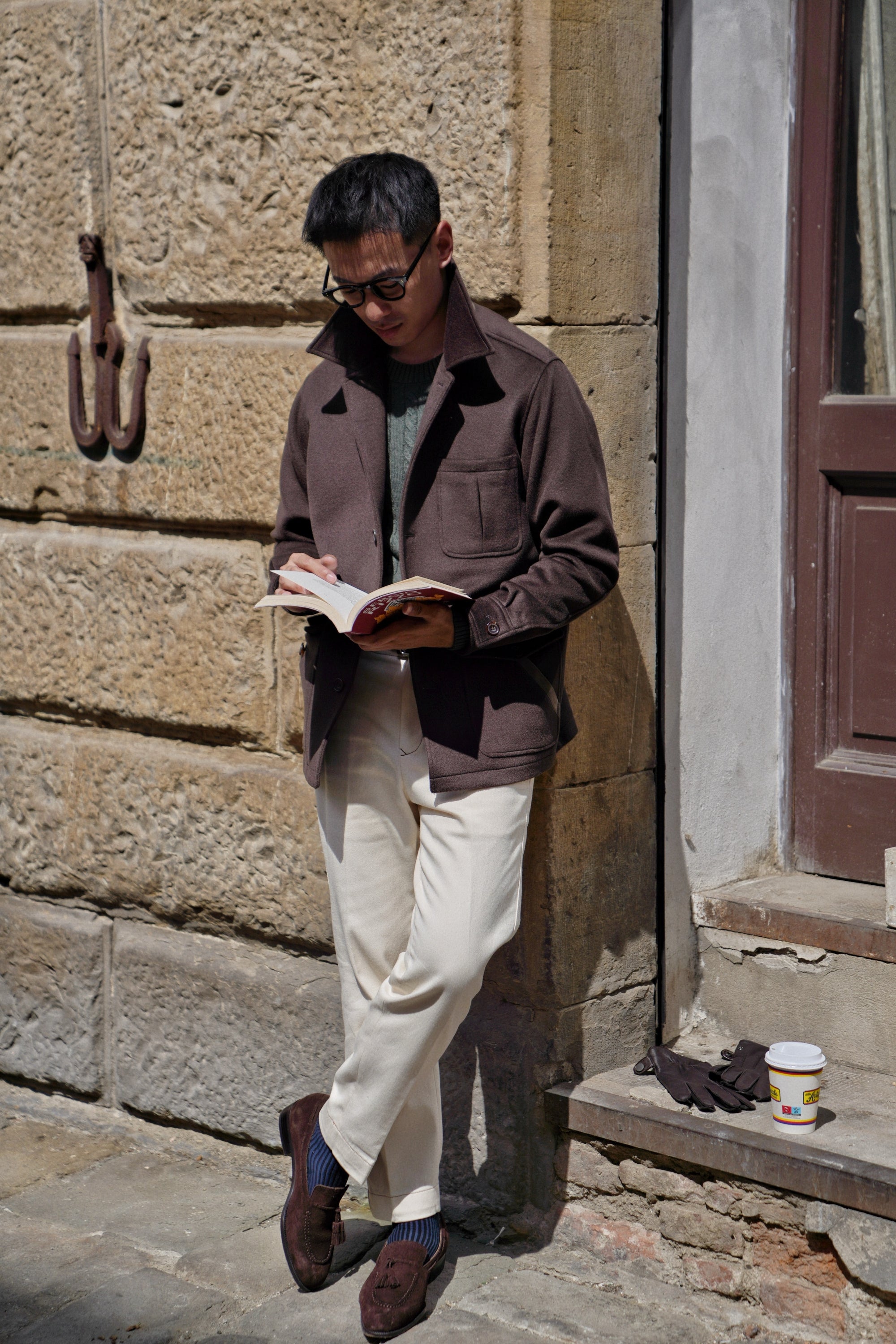 Chocolate Wool Chore Jacket