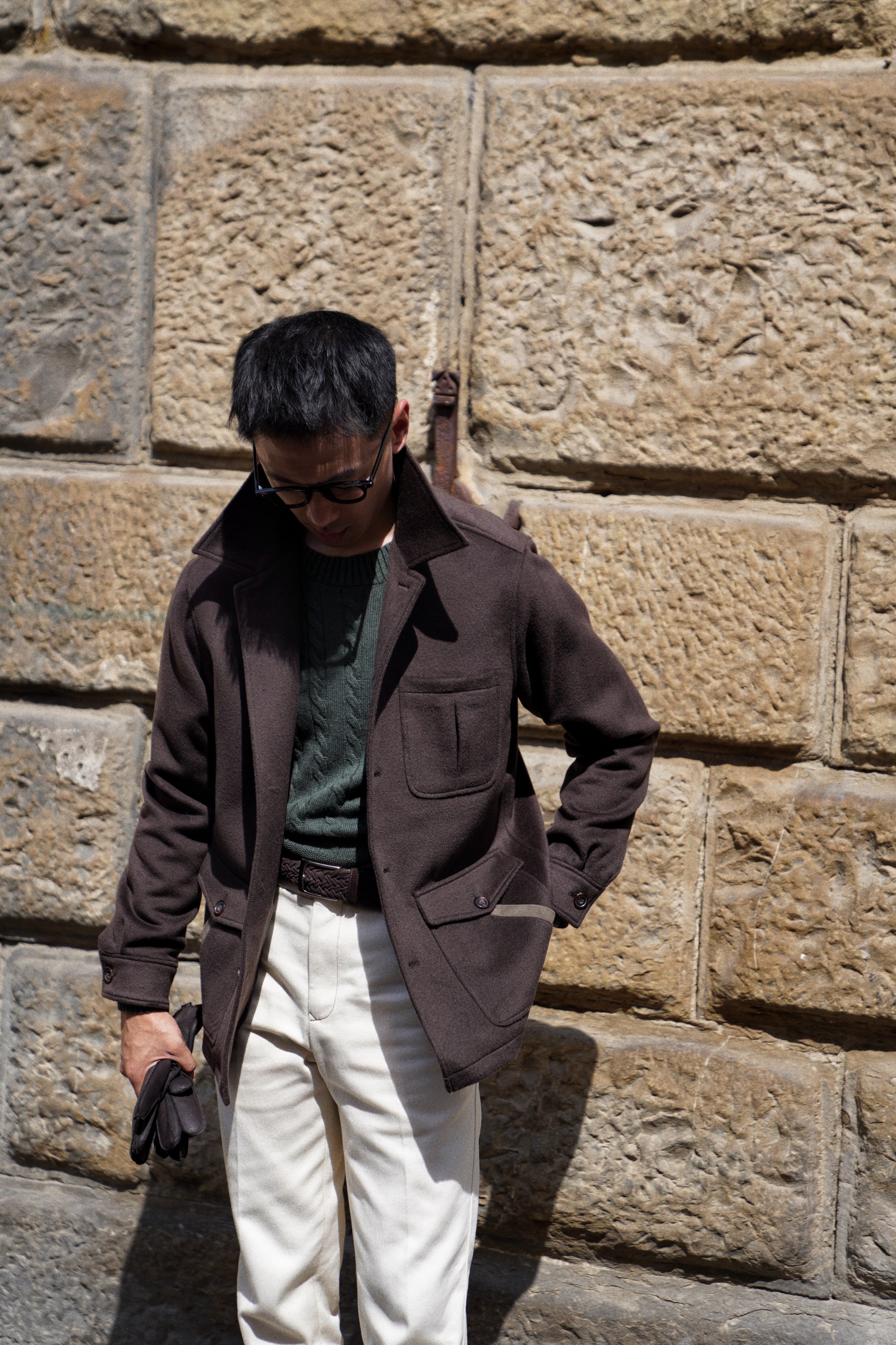 Chocolate Wool Chore Jacket