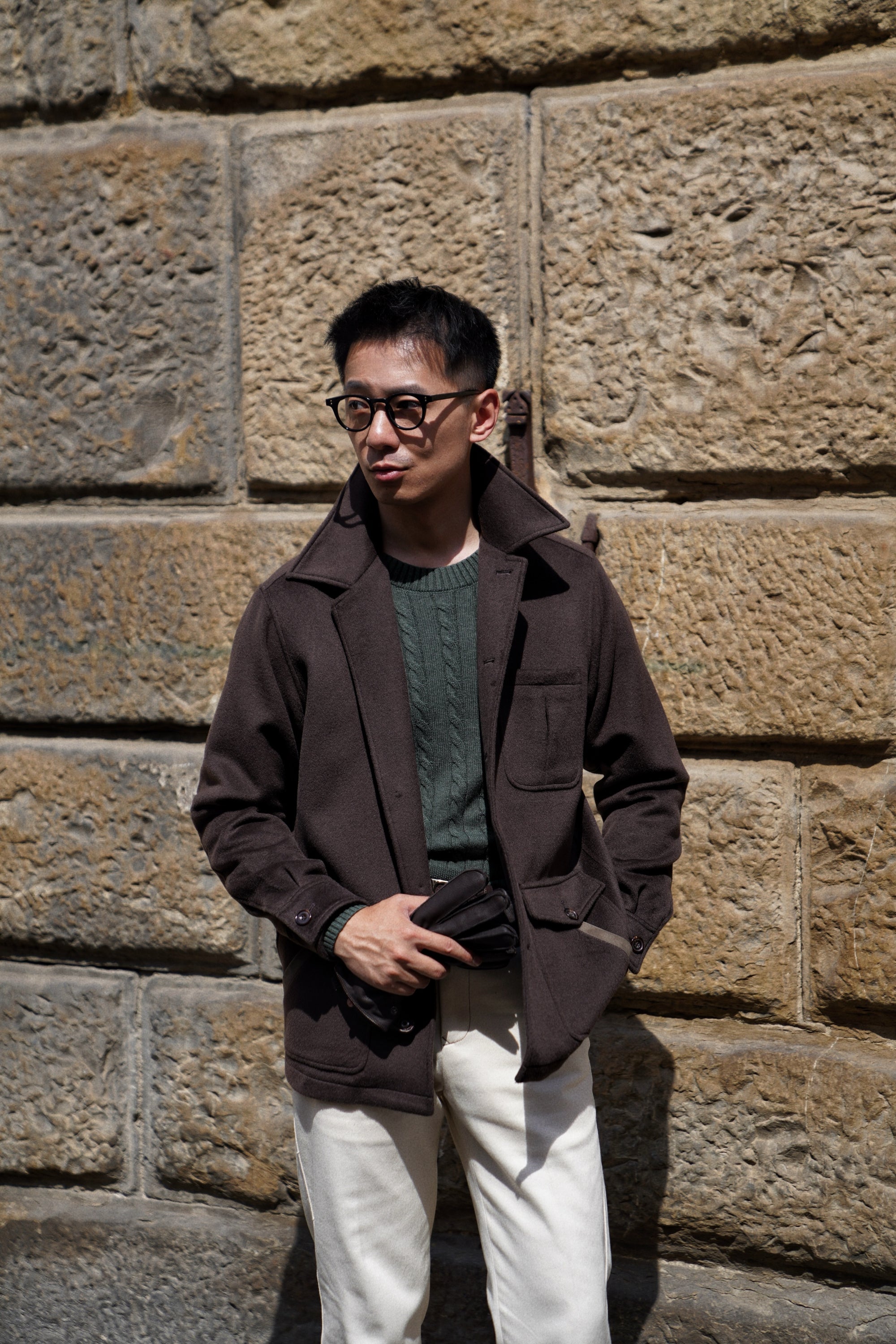 Chocolate Wool Chore Jacket