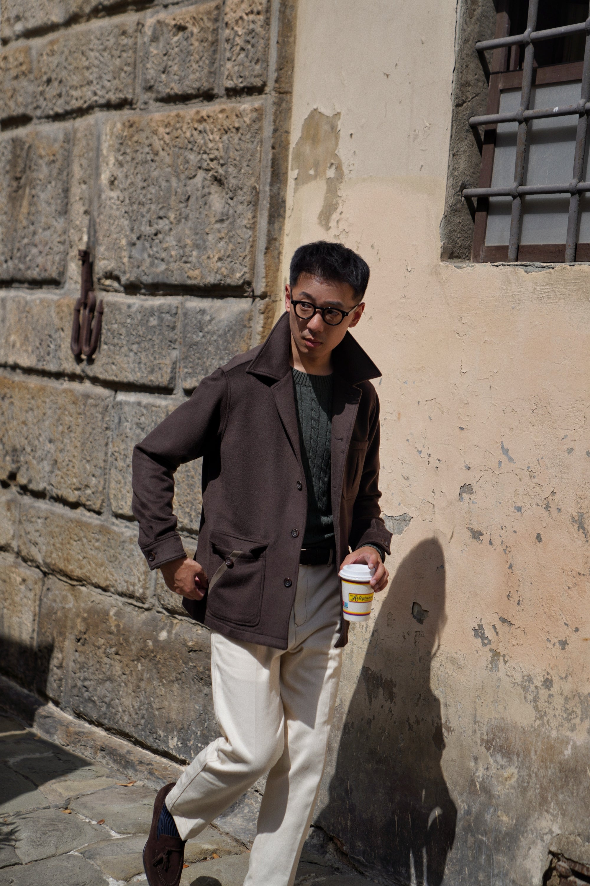 Chocolate Wool Chore Jacket