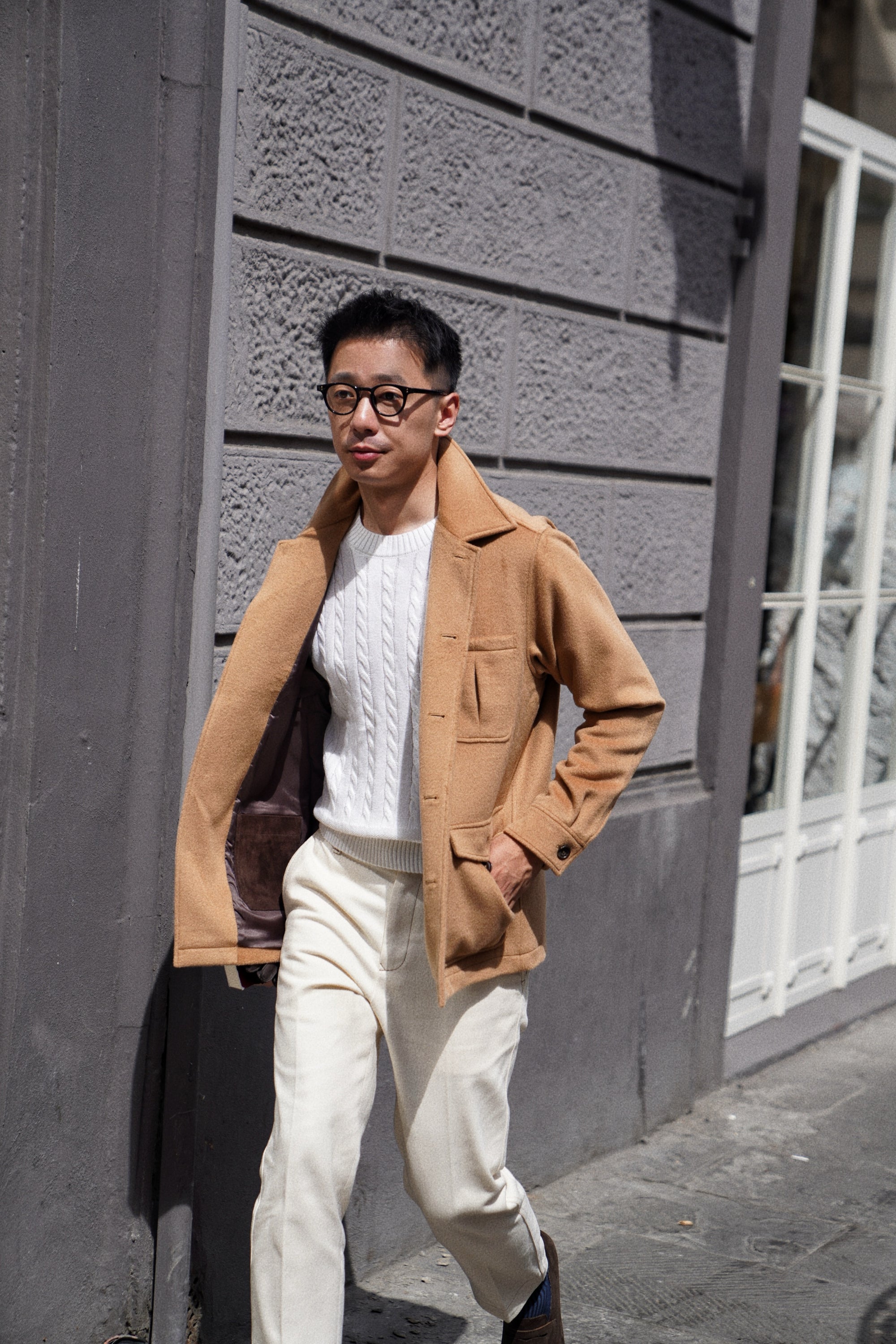 Camel Wool Chore Jacket