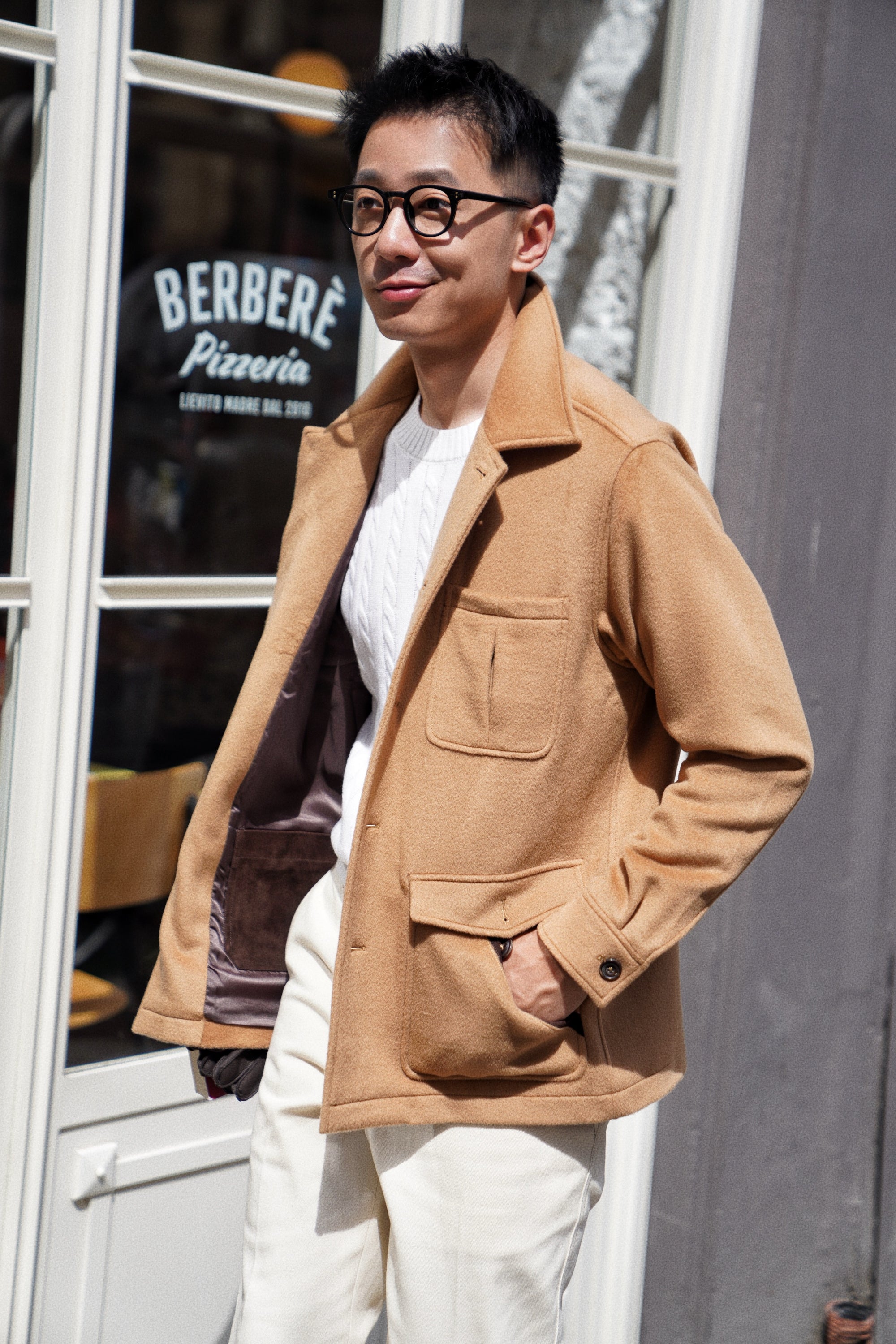 Camel Wool Chore Jacket