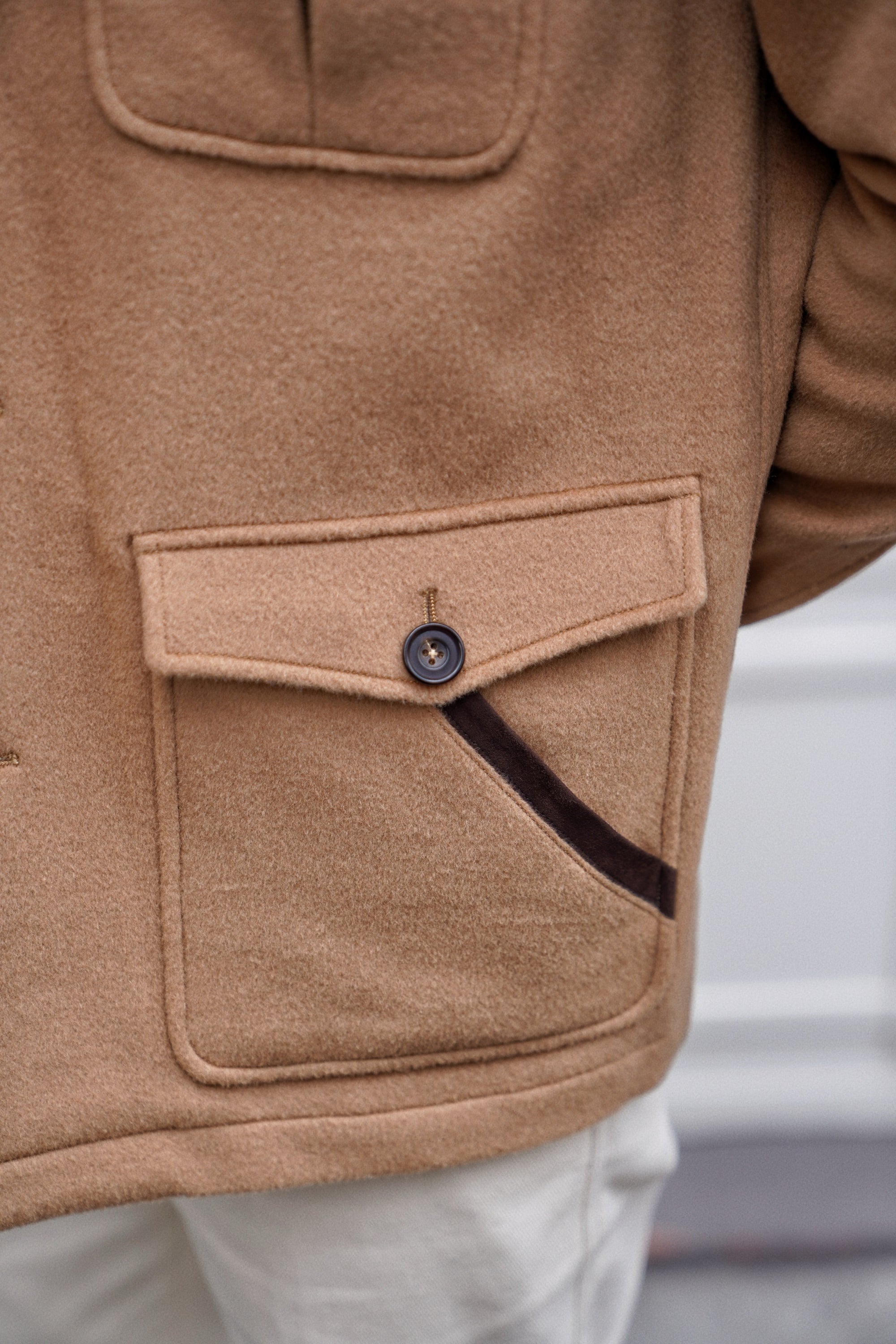 Camel Wool Chore Jacket