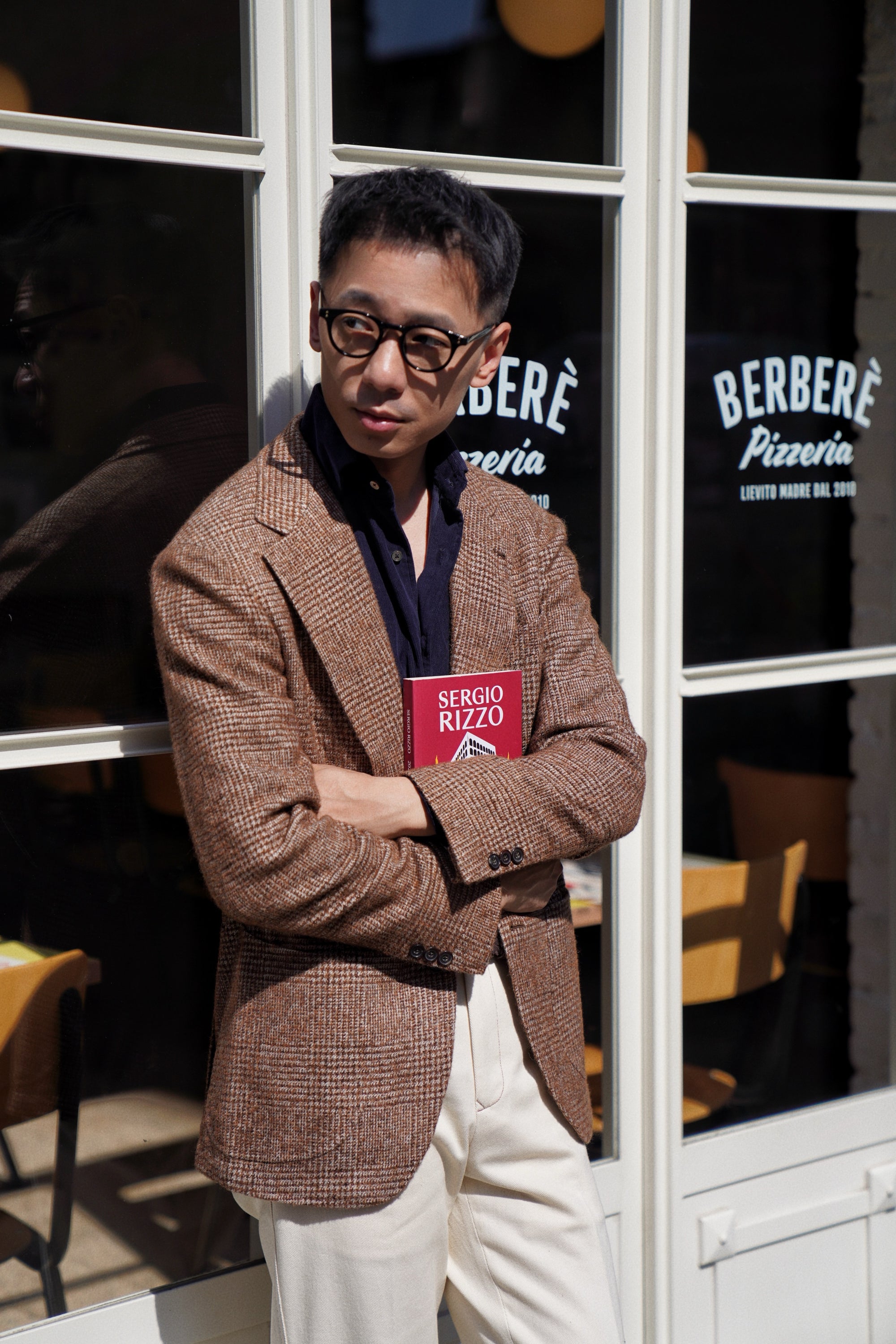 MTO Caramel Glen Check Camel Hair Silk Cashmere Jacket #368