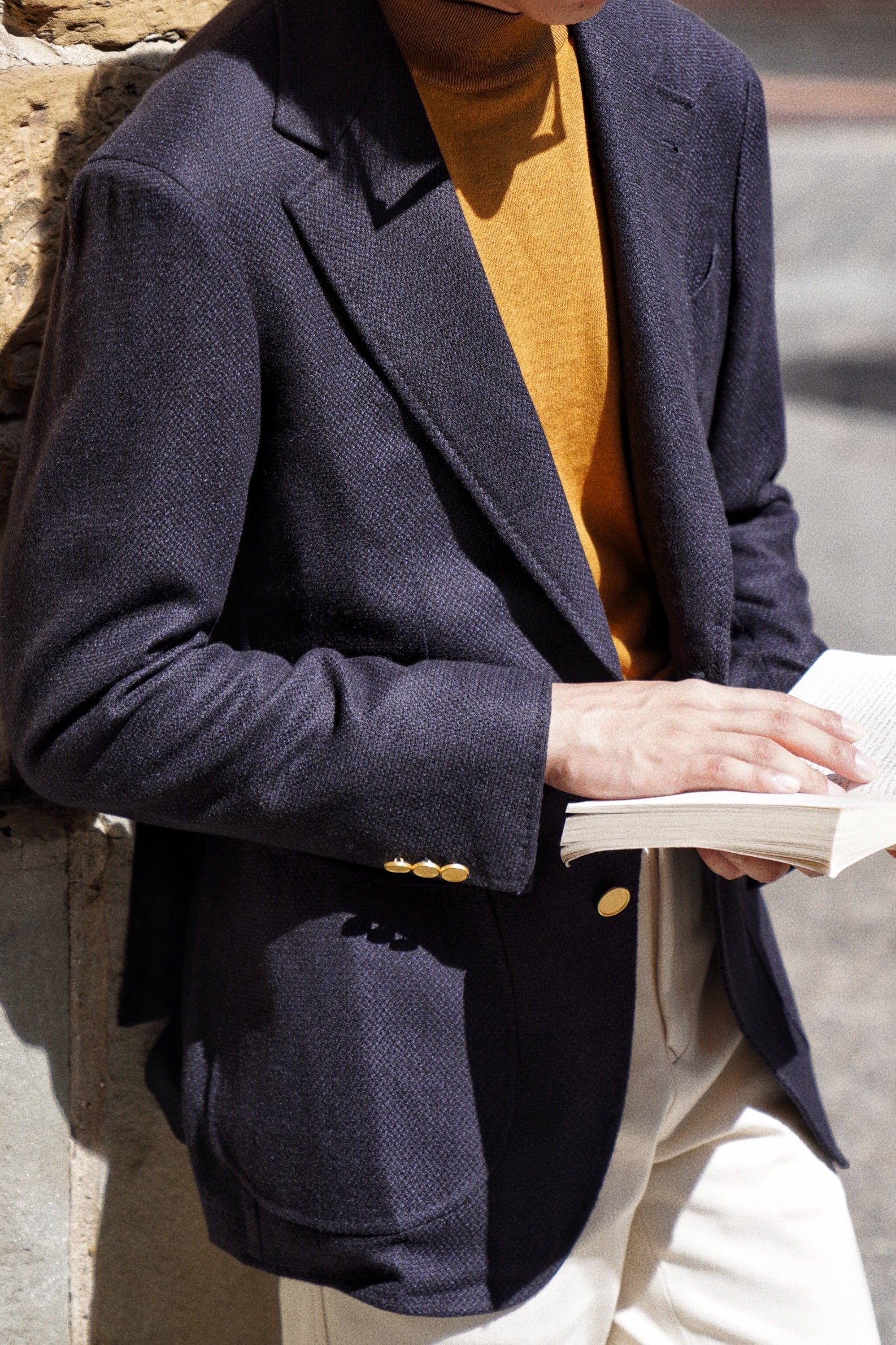 MTO Midnight Silk Cashmere Blazer #377