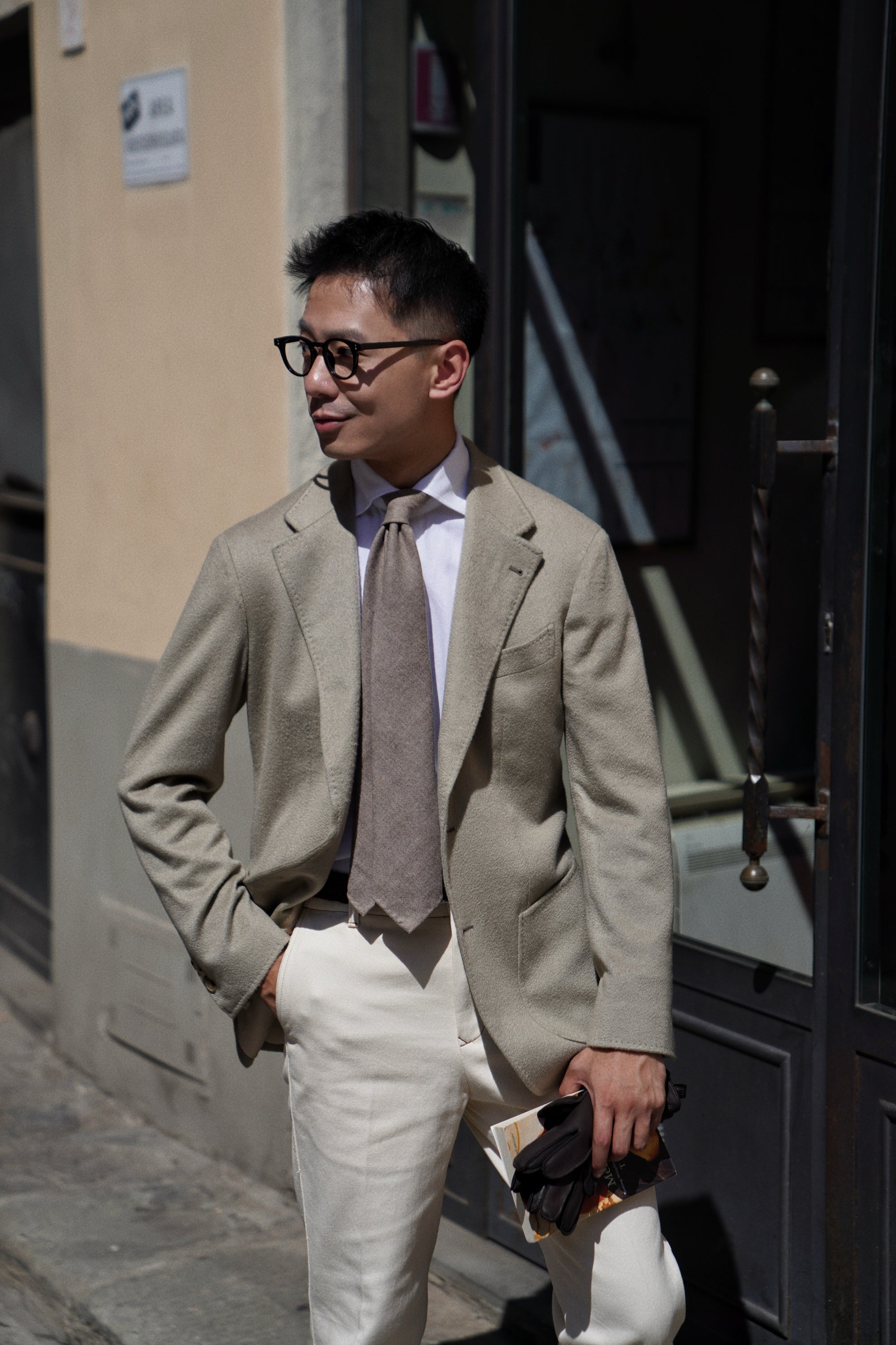 MTO Light Olive Cashmere Jacket #341