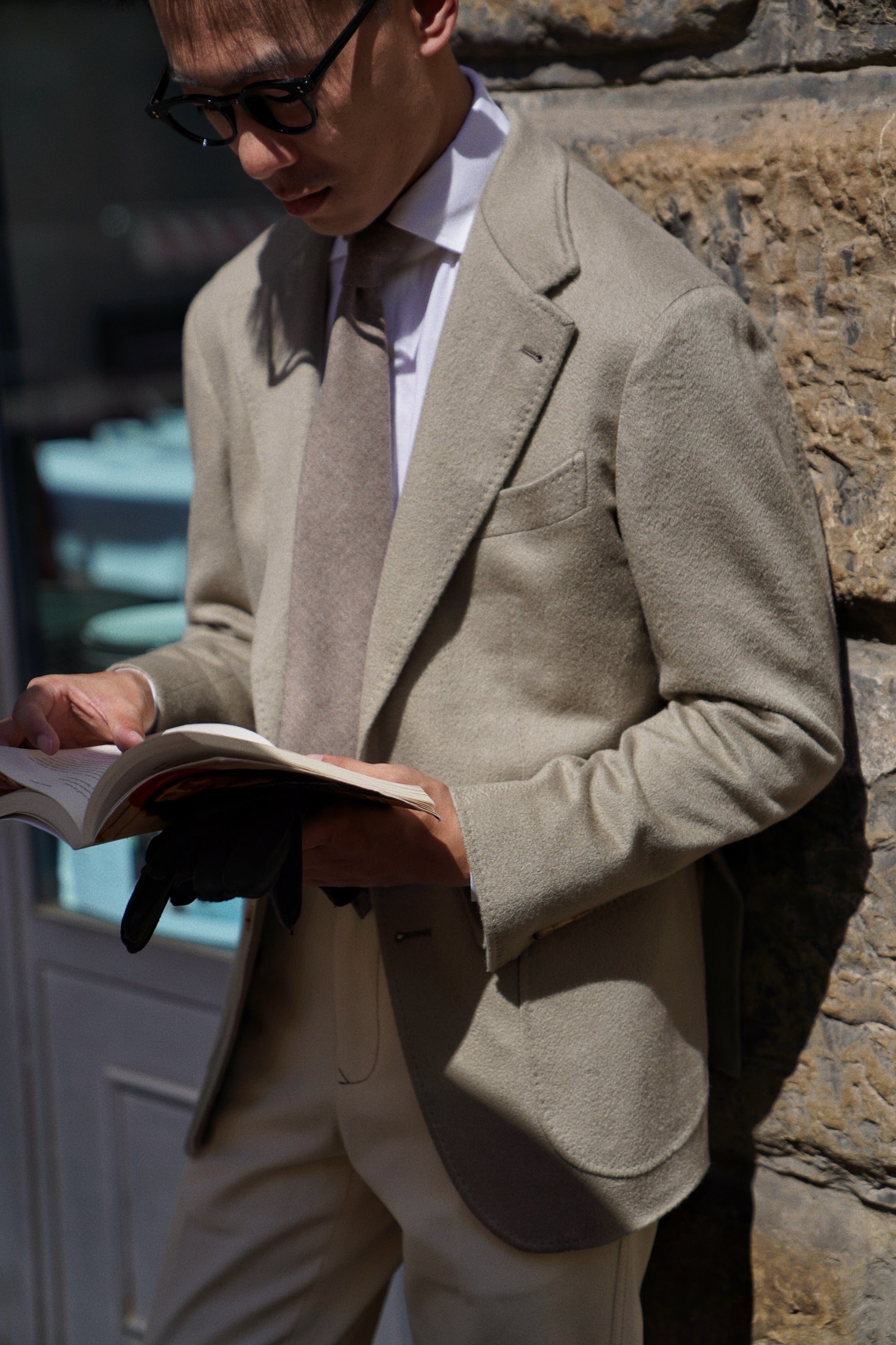 MTO Light Olive Cashmere Jacket #341