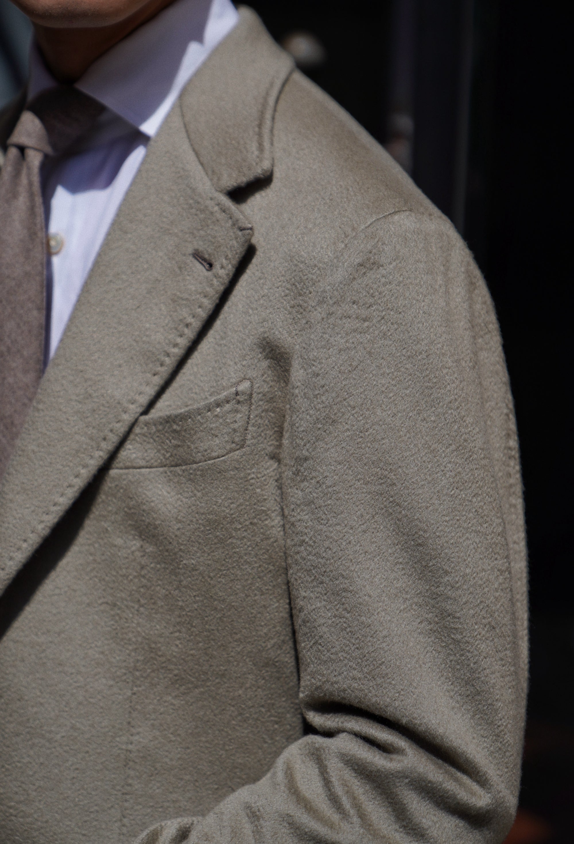 MTO Light Olive Cashmere Jacket #341