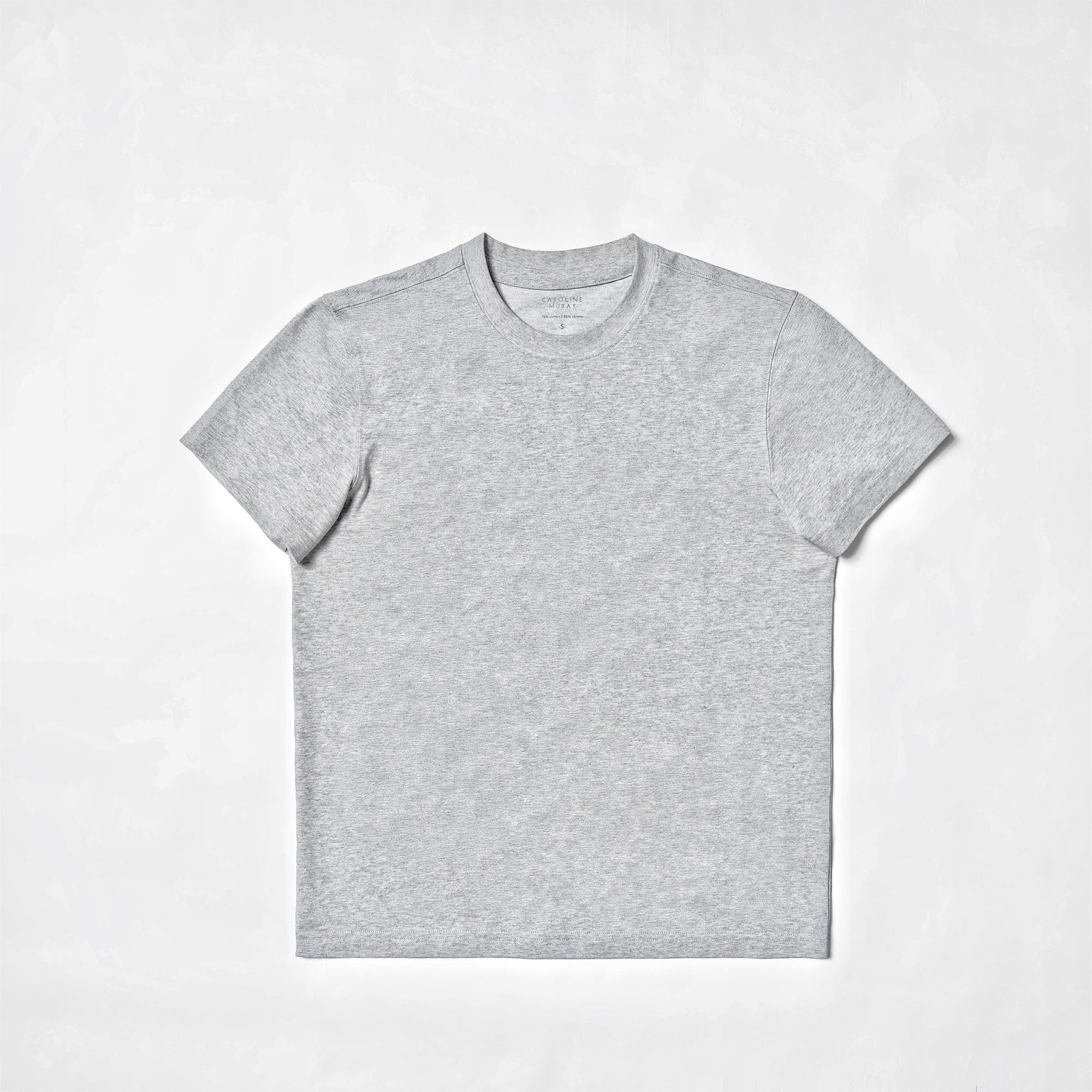 Cotton Blending Short Sleeve Crew Neck