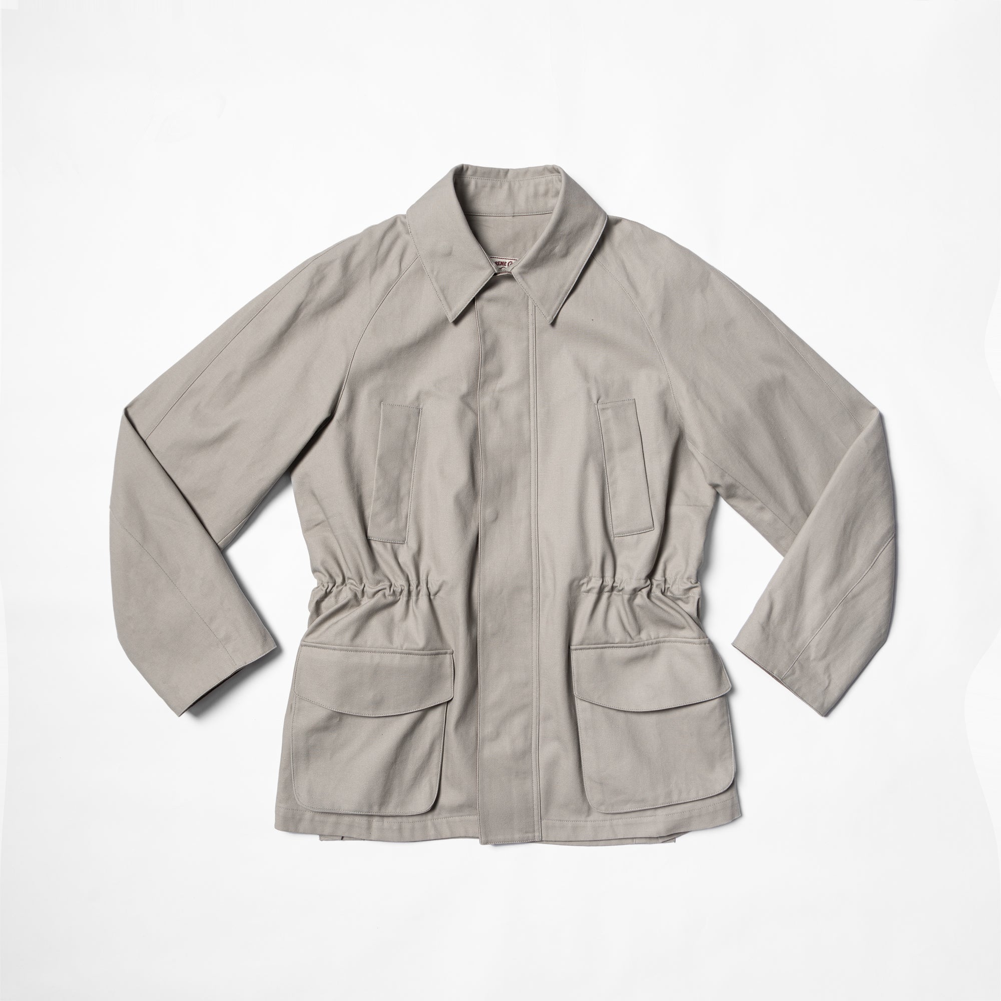 Stone Herringbone Cotton Hunting Jacket