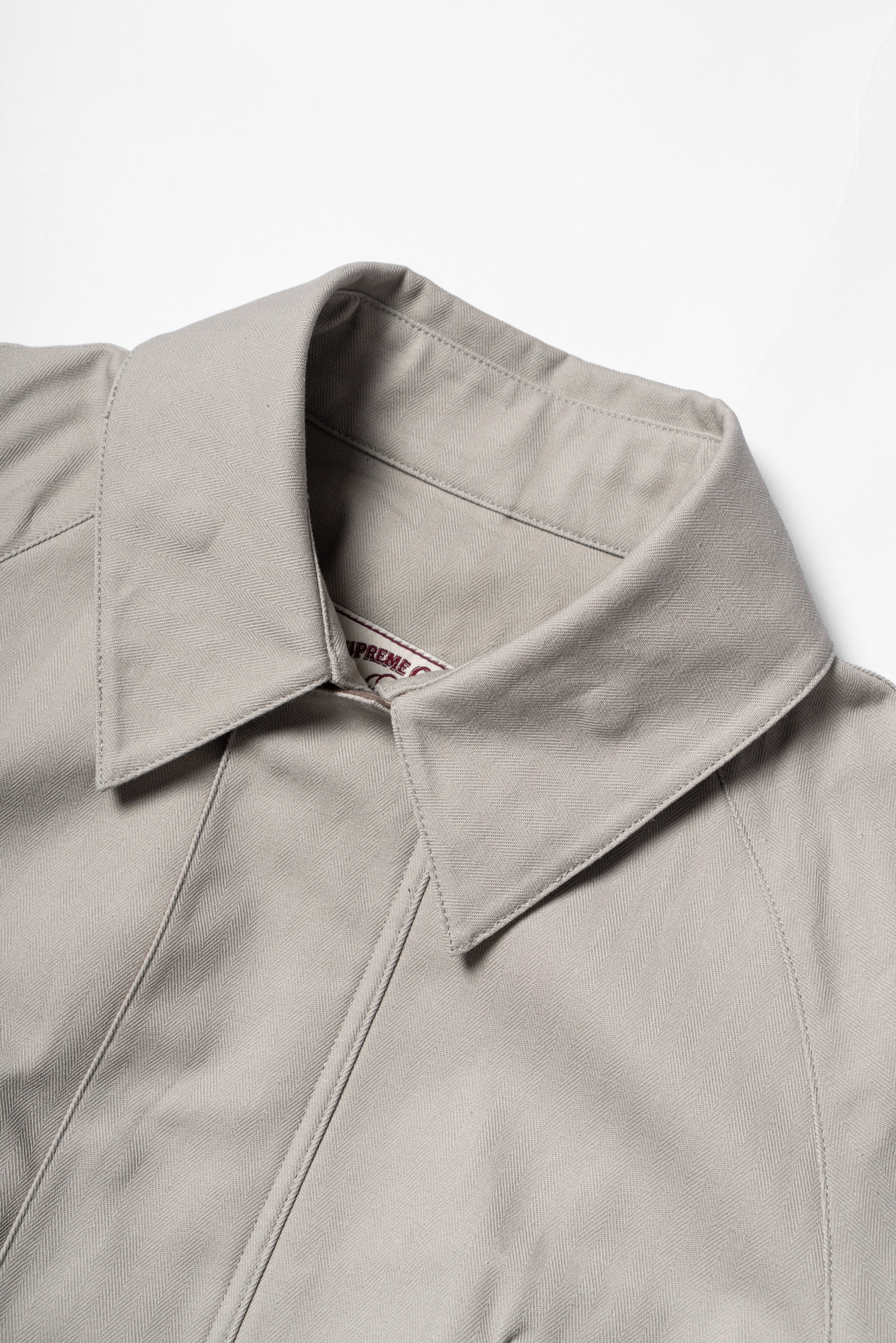 Stone Herringbone Cotton Hunting Jacket