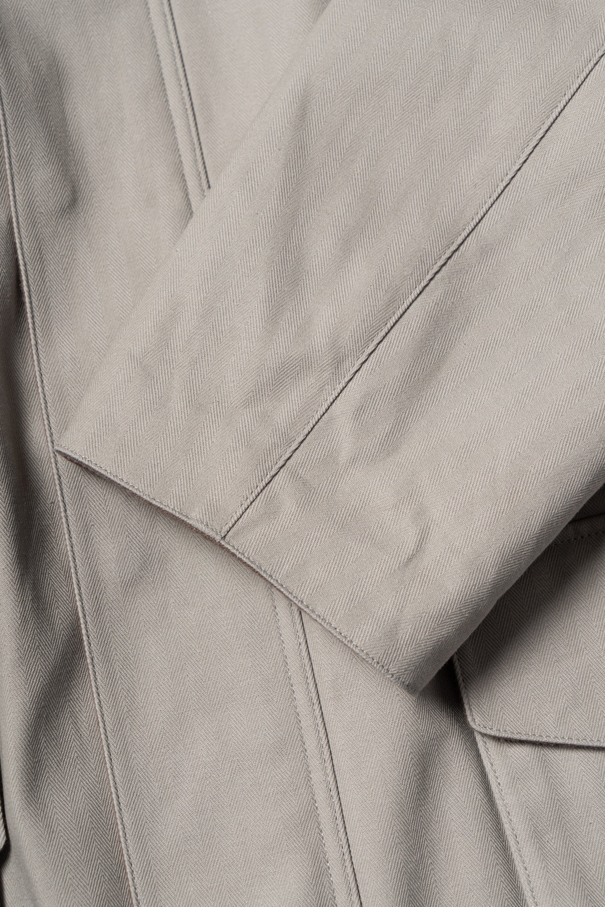 Stone Herringbone Cotton Hunting Jacket
