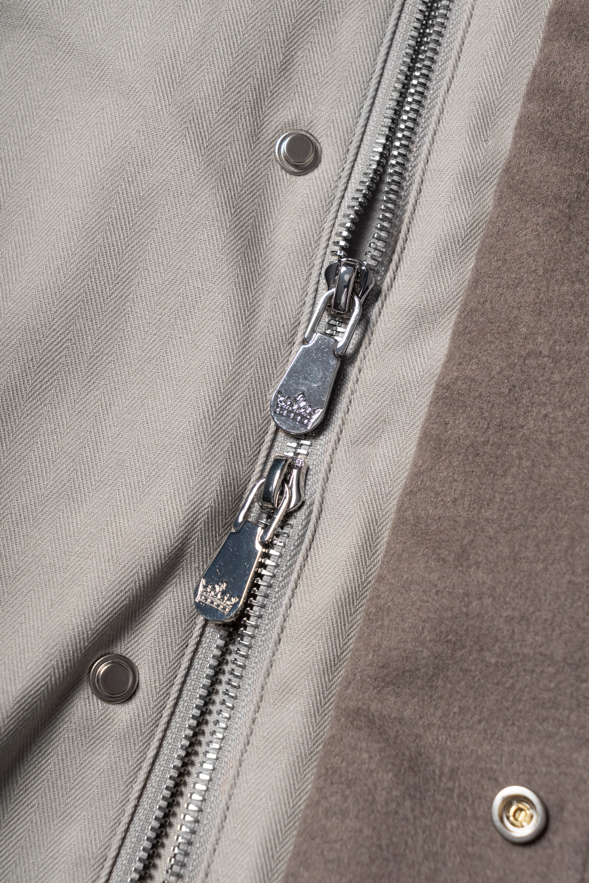 Stone Herringbone Cotton Hunting Jacket
