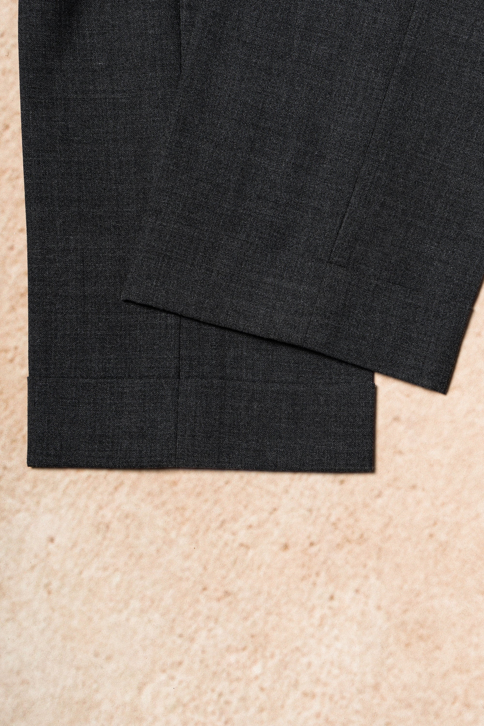 Mid Grey High Twist Wool Trousers #302