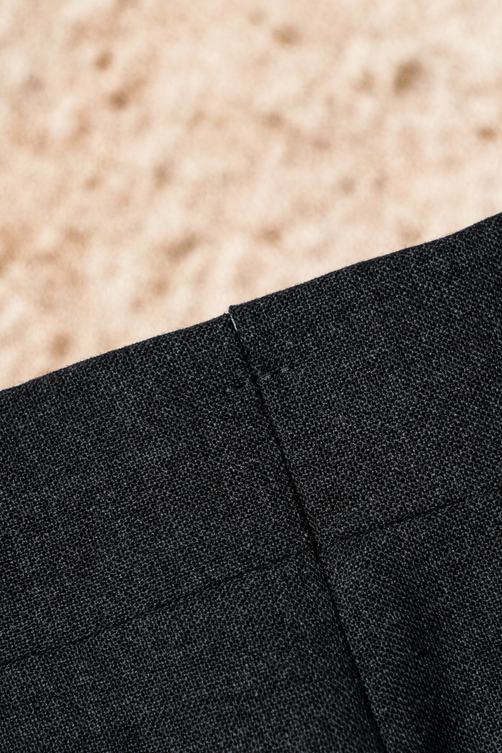 Mid Grey High Twist Wool Trousers #302