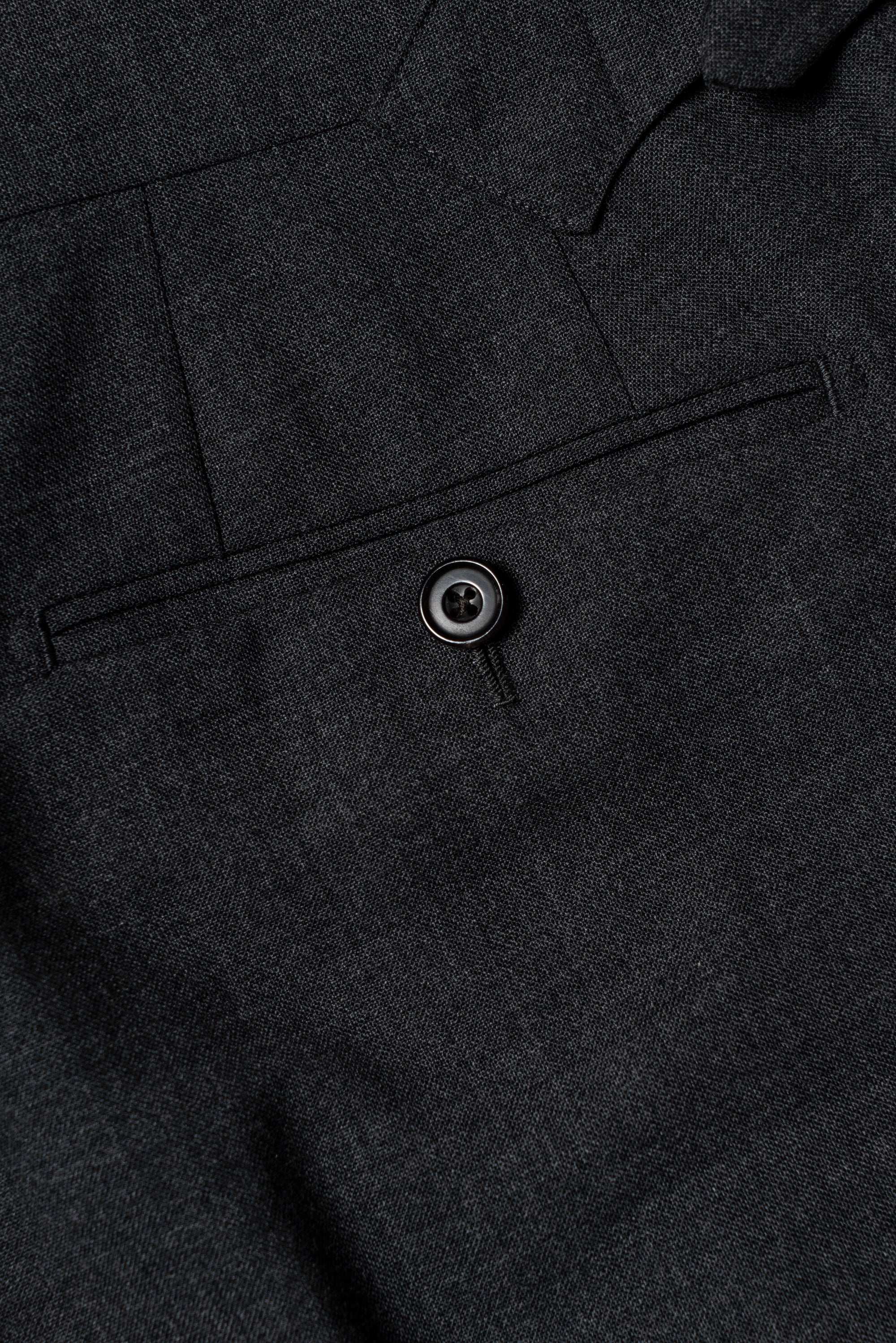 Mid Grey High Twist Wool Trousers #302