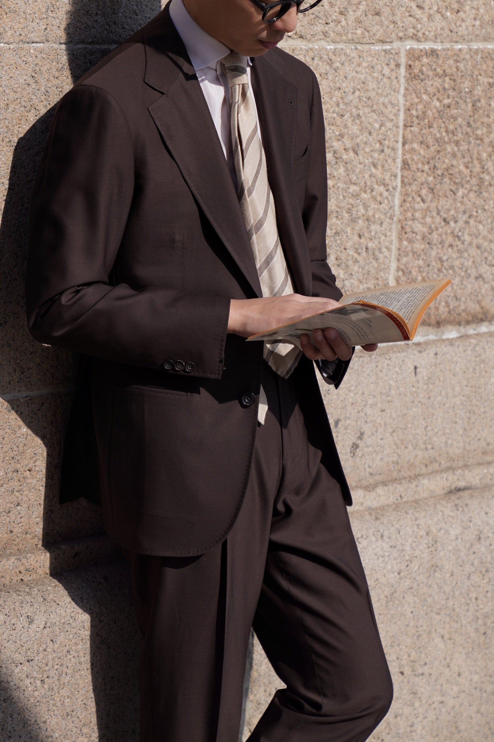 Chocolate Cashmere Wool Suit #290