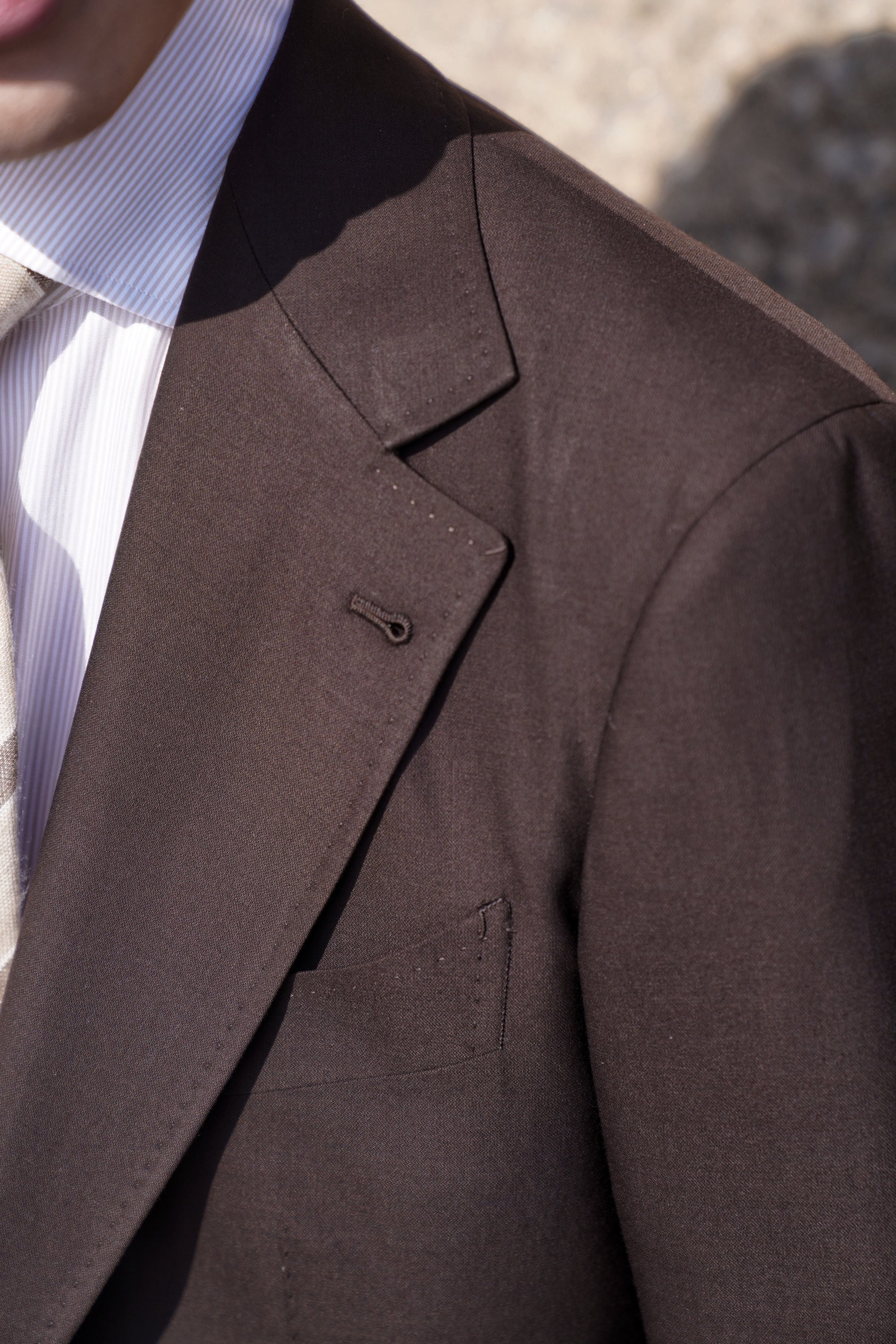 Chocolate Cashmere Wool Suit #290