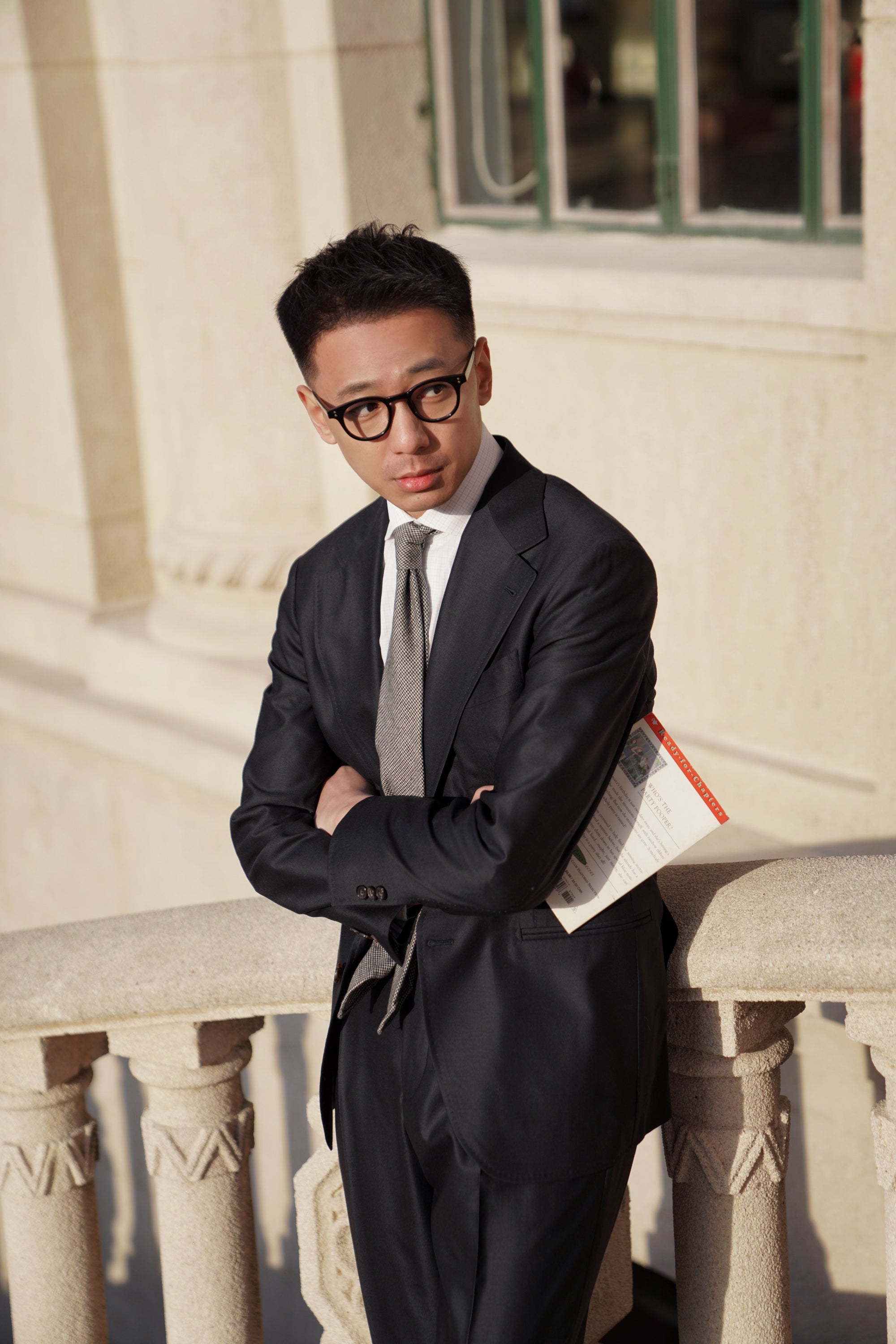 Dark Navy Cashmere Wool Suit #289
