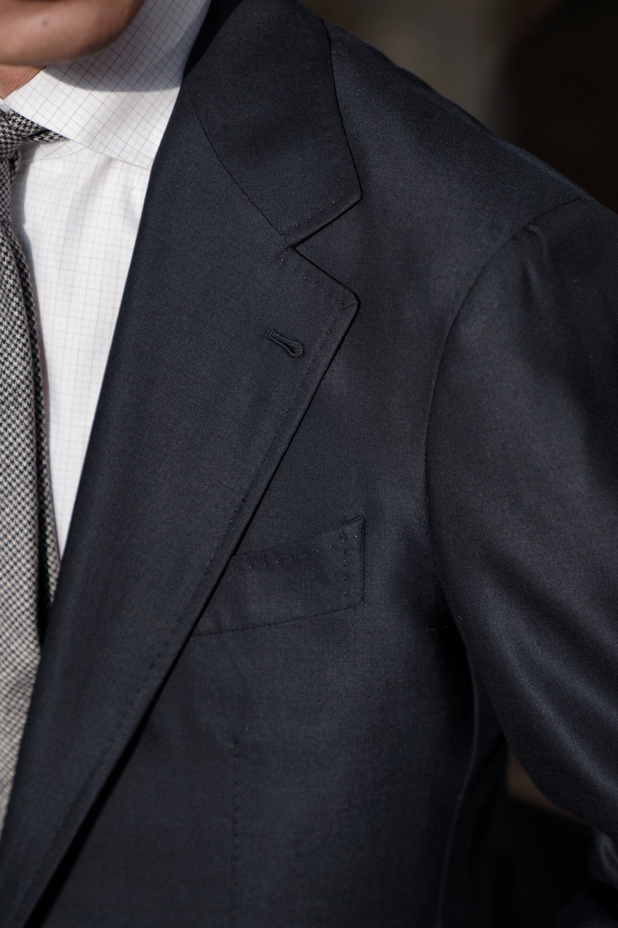 Dark Navy Cashmere Wool Suit #289