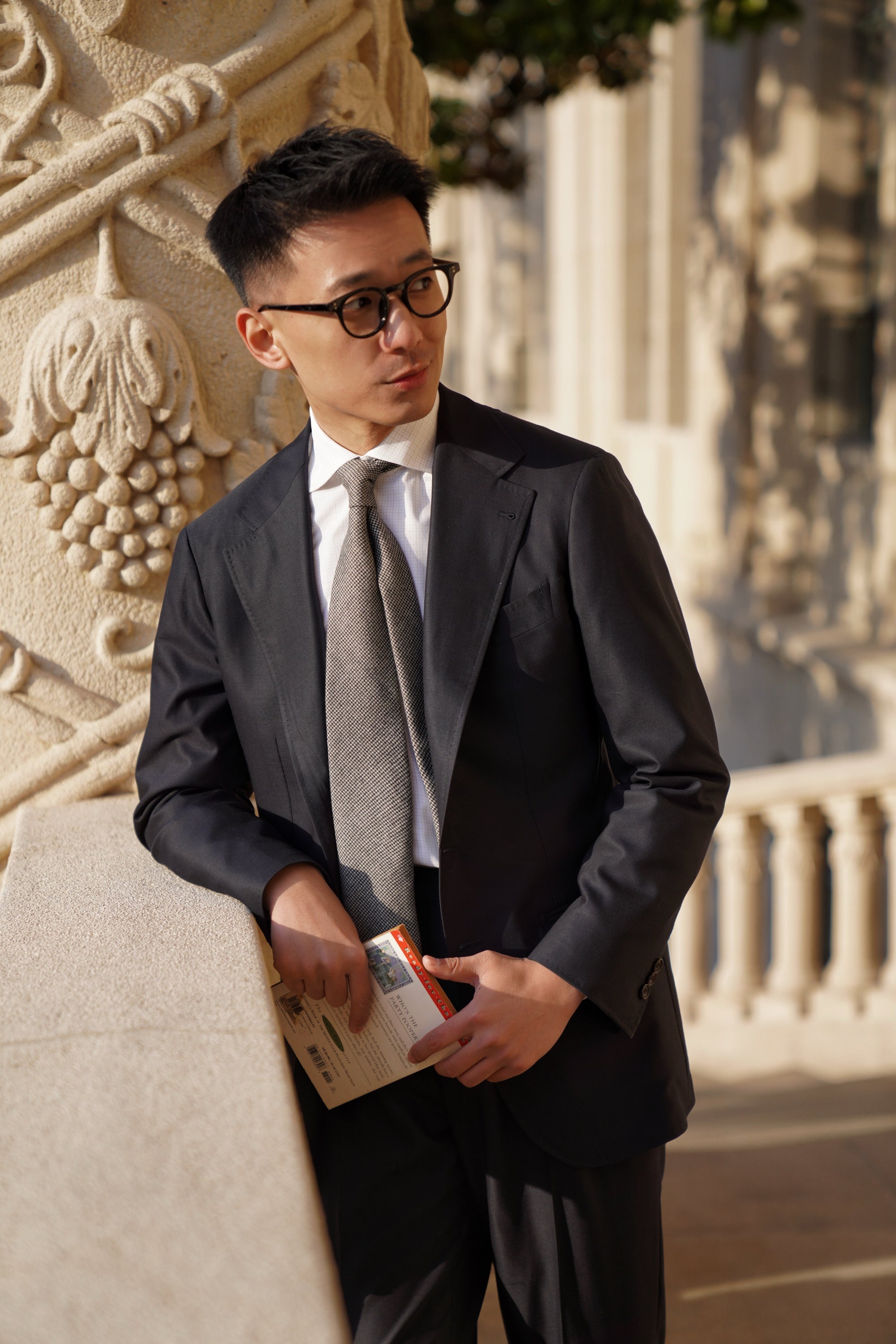 Dark Navy Cashmere Wool Suit #289