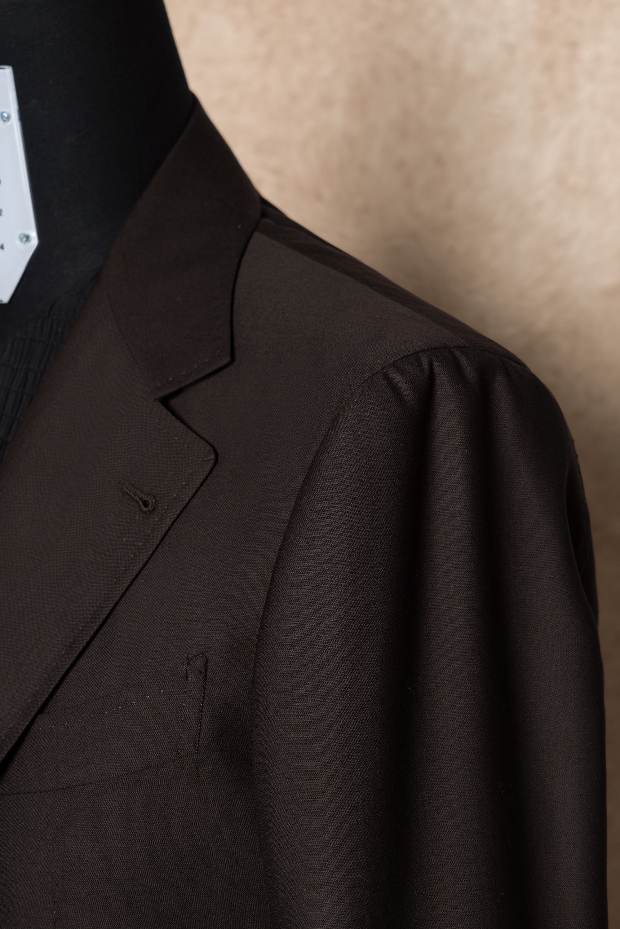 Chocolate Cashmere Wool Suit #290
