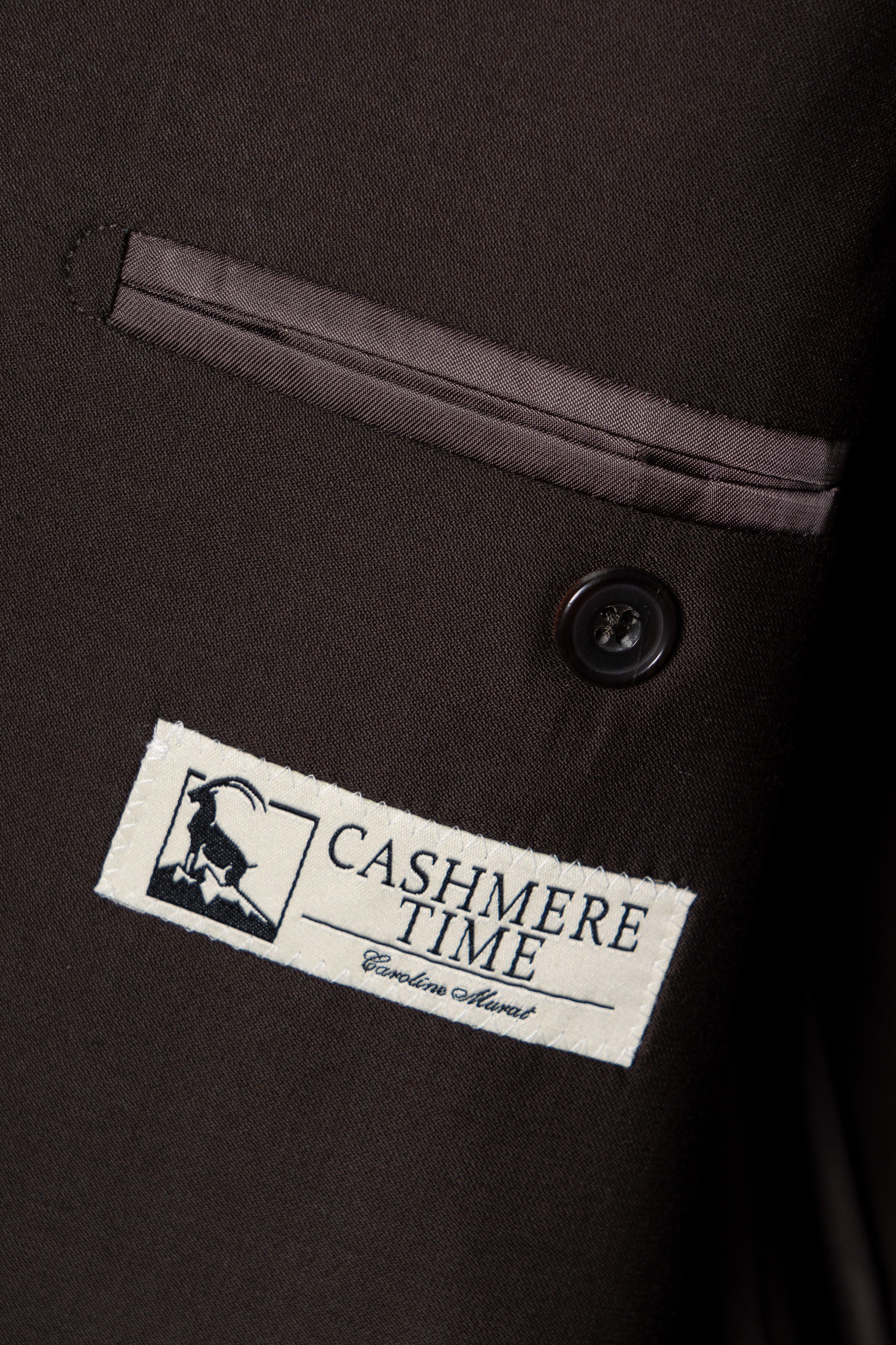 Chocolate Cashmere Wool Suit #290