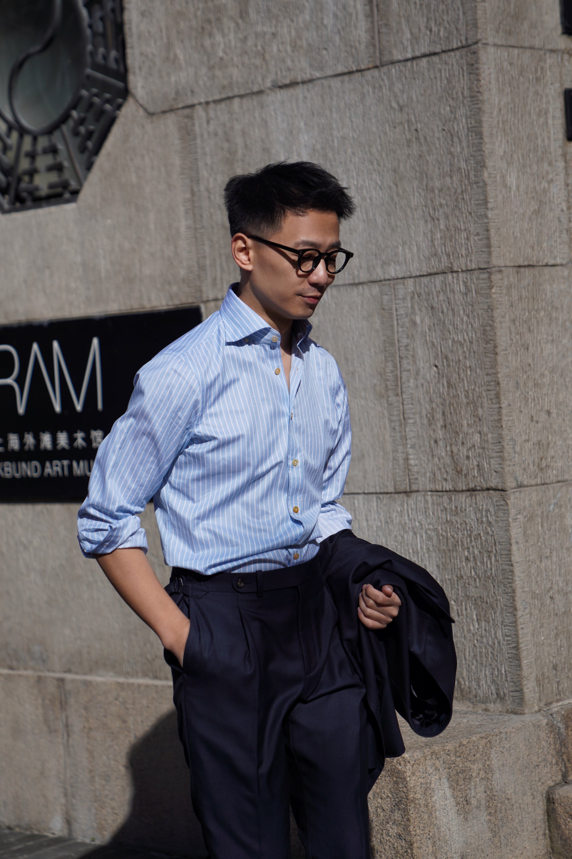 MTO Hand-stitched Stripe Shirt