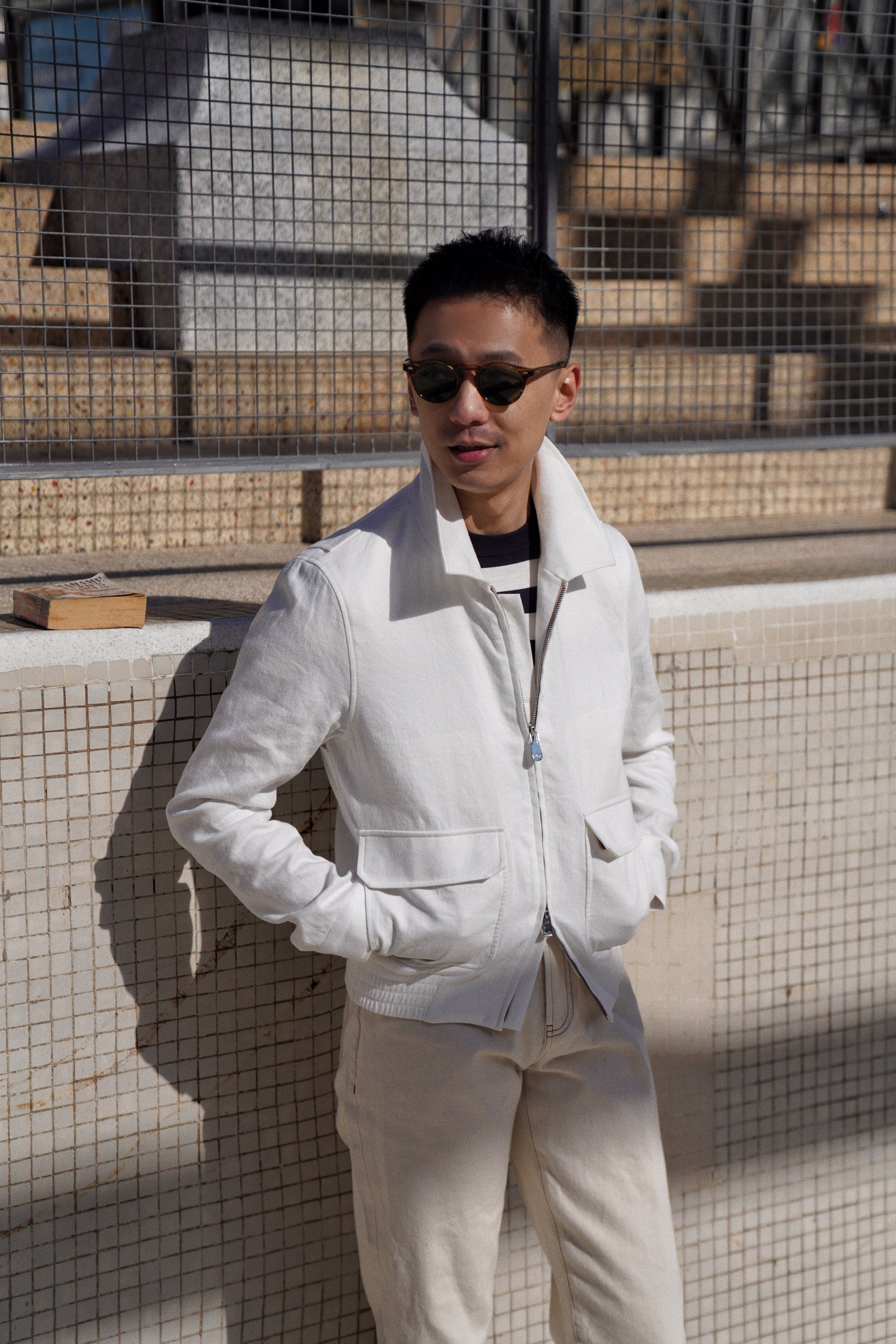 Beige Cotton Linen A2 Jacket