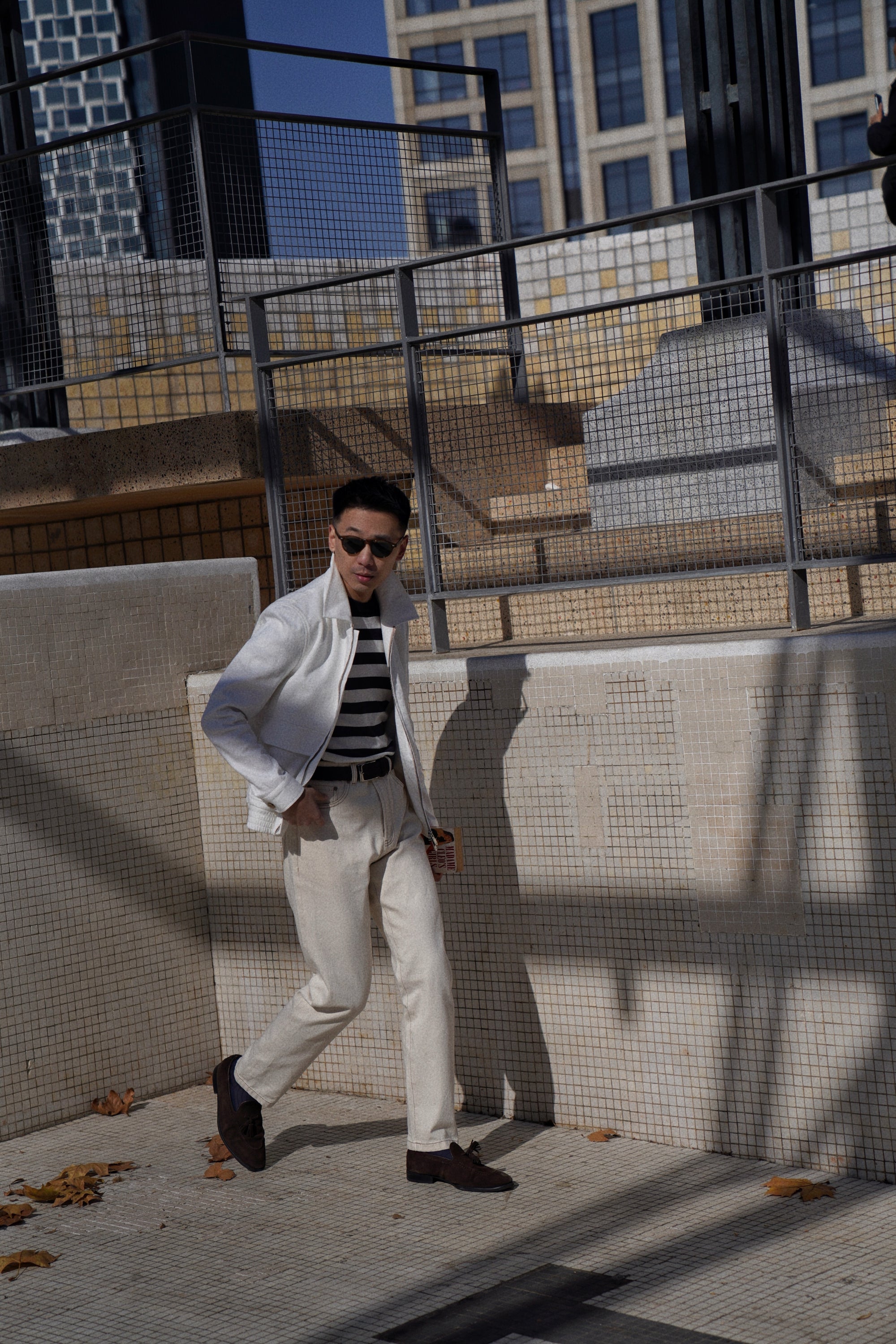 Beige Cotton Linen A2 Jacket