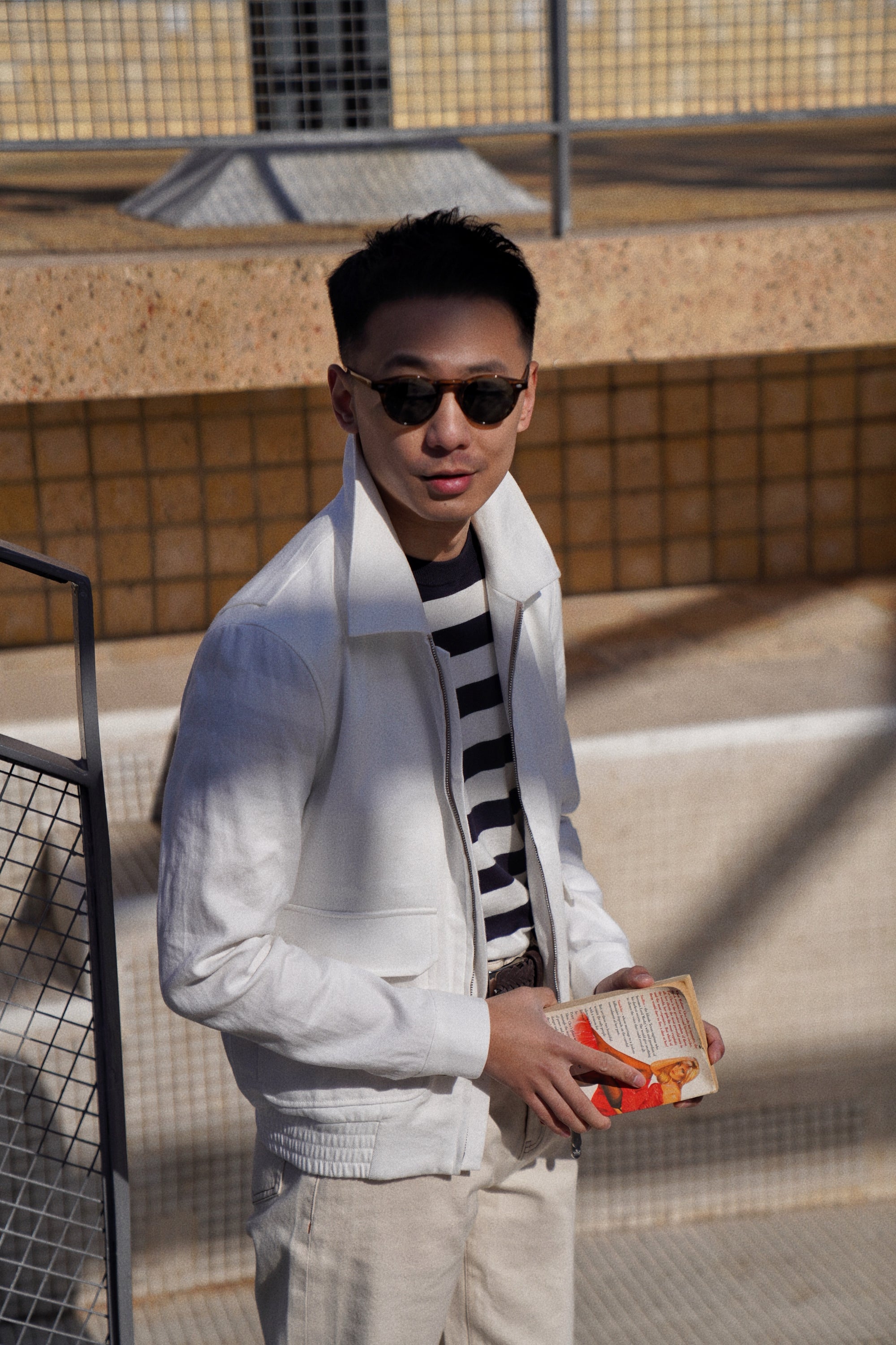 Beige Cotton Linen A2 Jacket