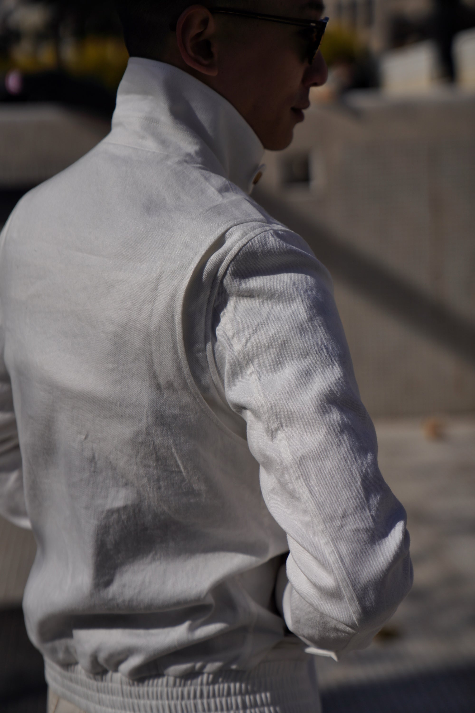 Beige Cotton Linen A2 Jacket