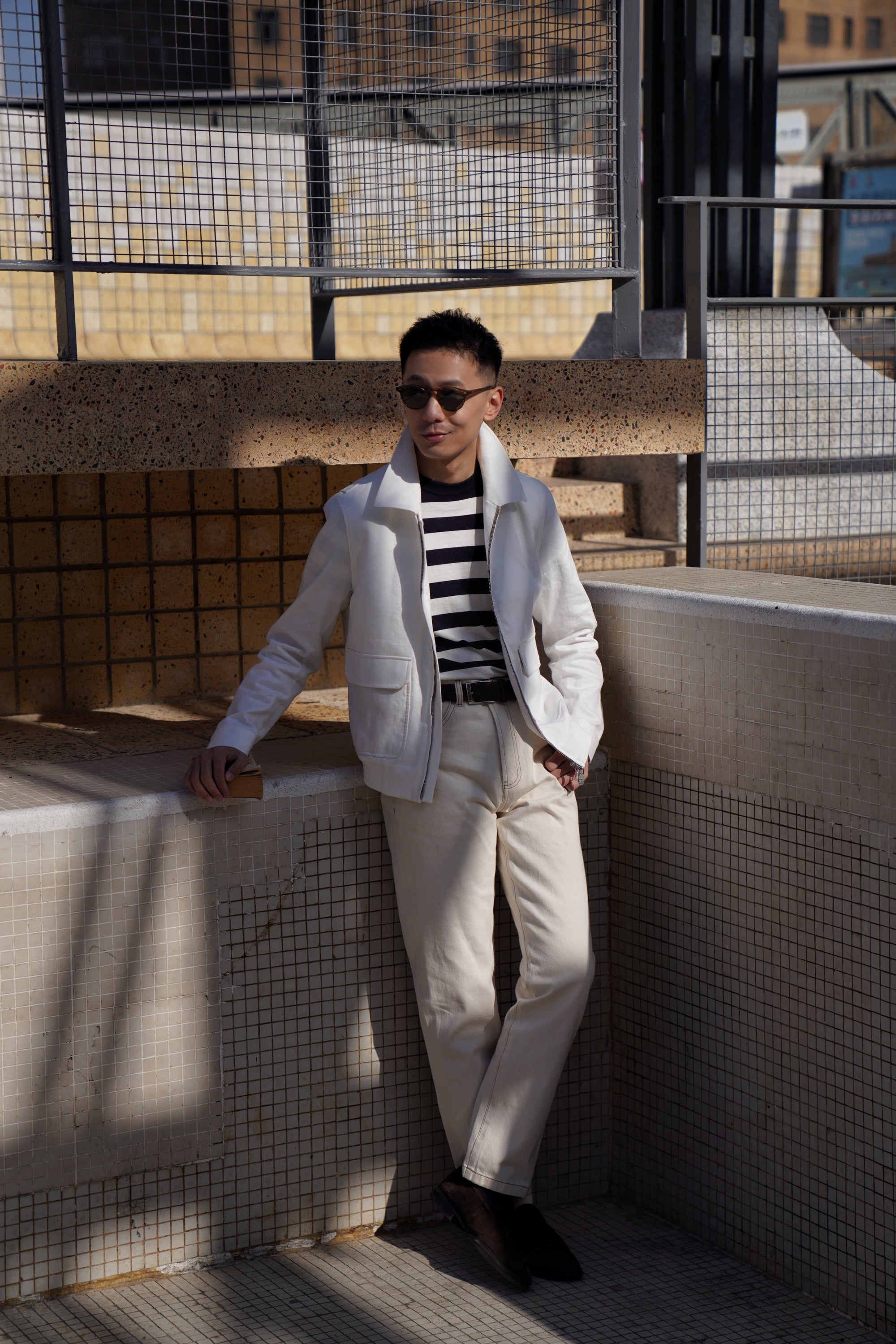 Beige Cotton Linen A2 Jacket