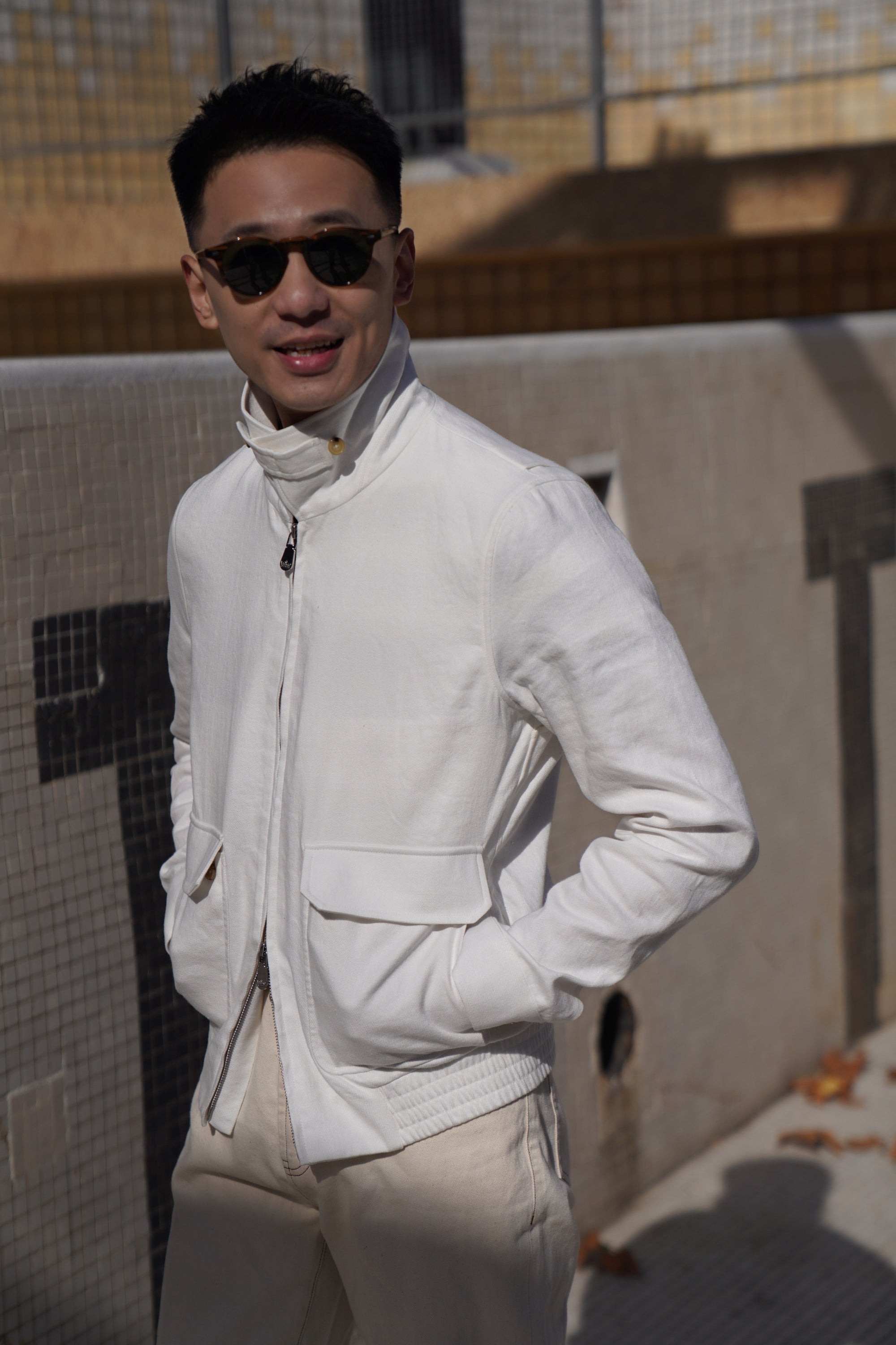 Beige Cotton Linen A2 Jacket
