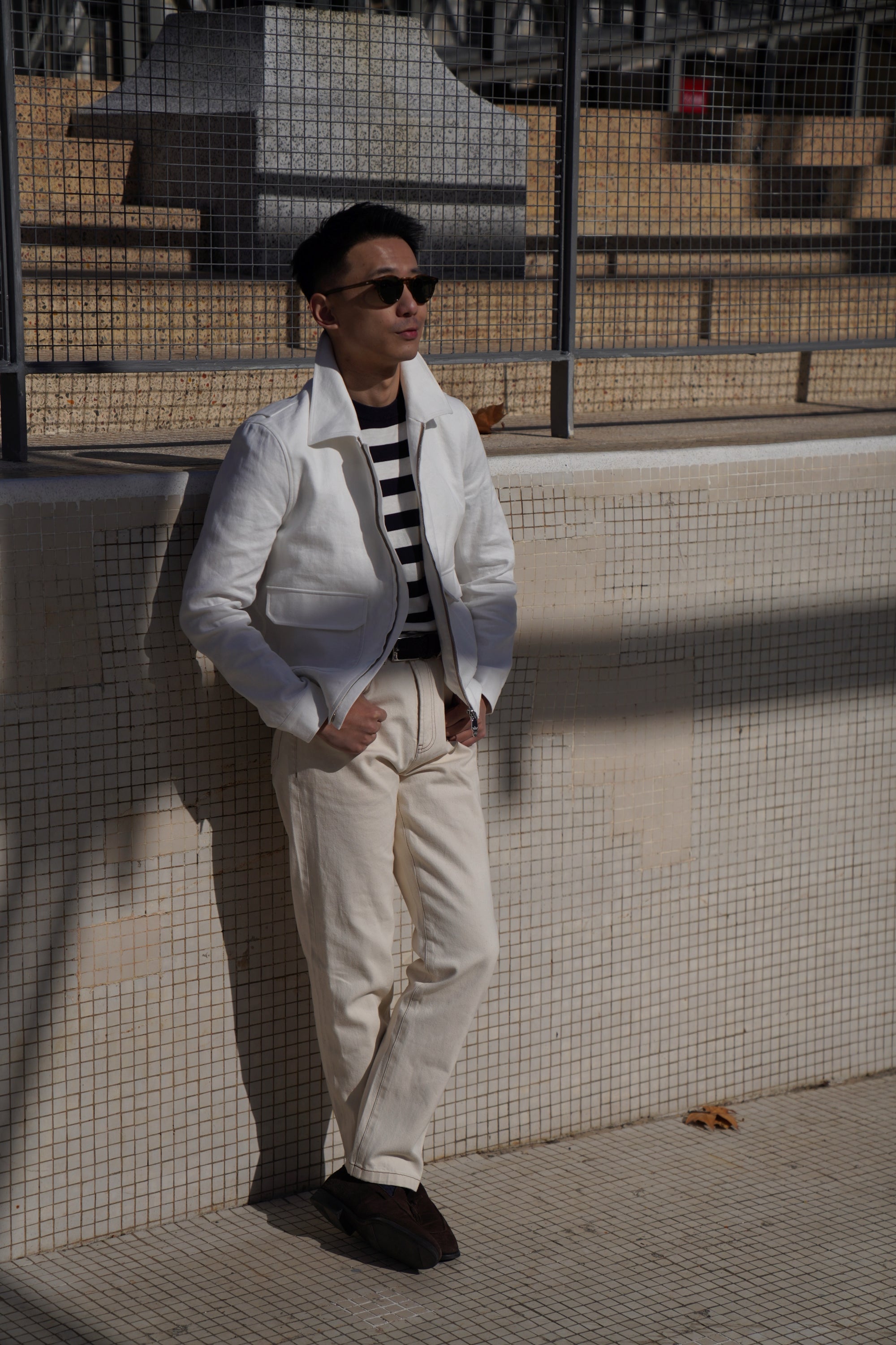 Beige Cotton Linen A2 Jacket