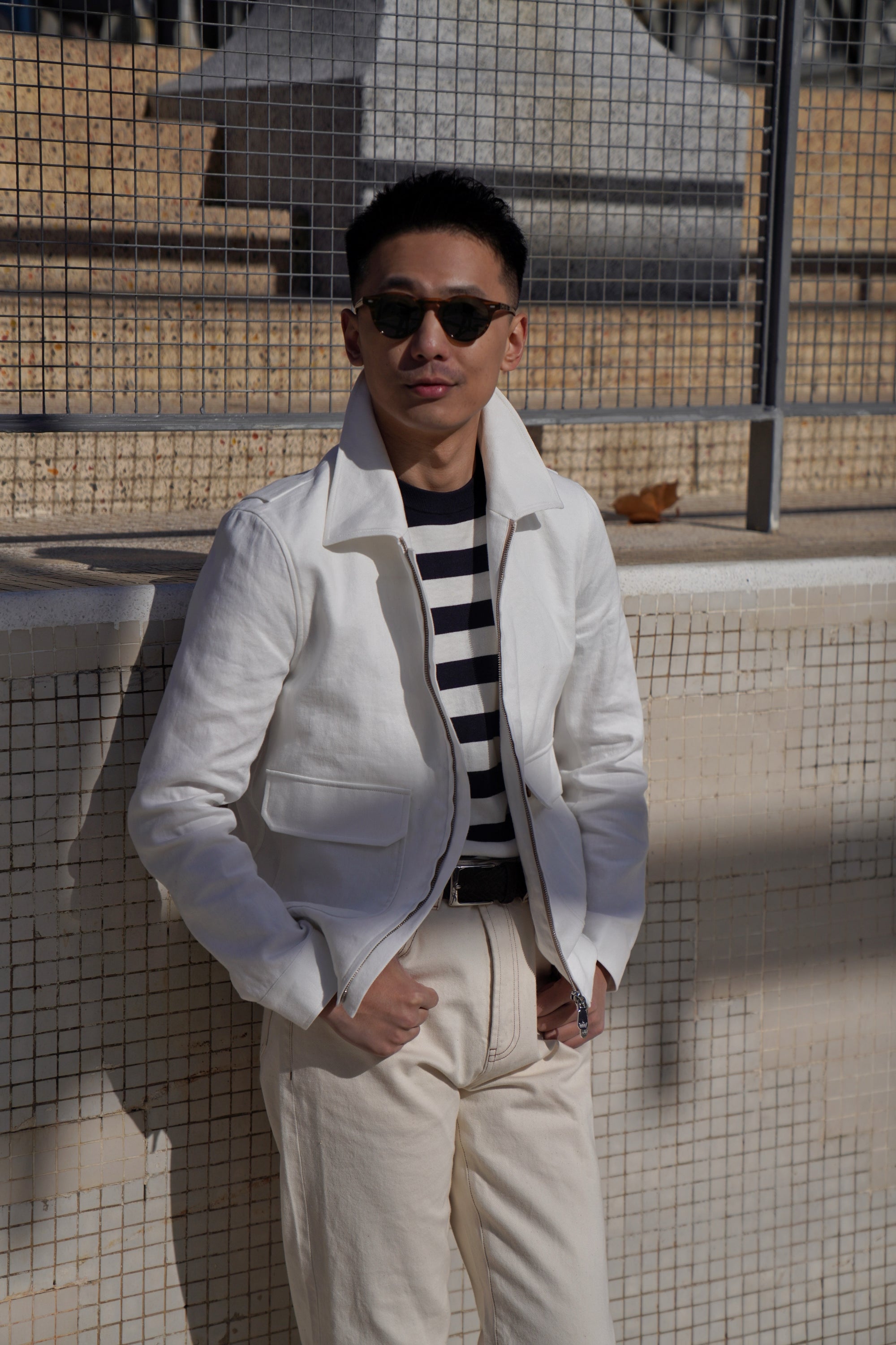 Beige Cotton Linen A2 Jacket