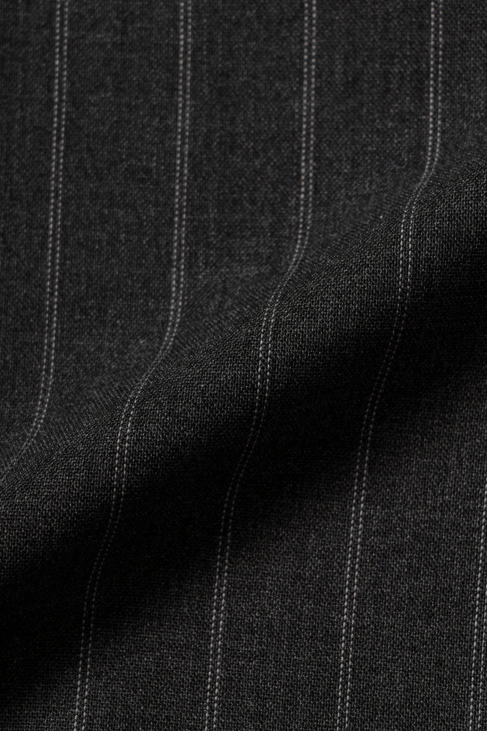 MTO Grey Twin Pinstripe Suit #322