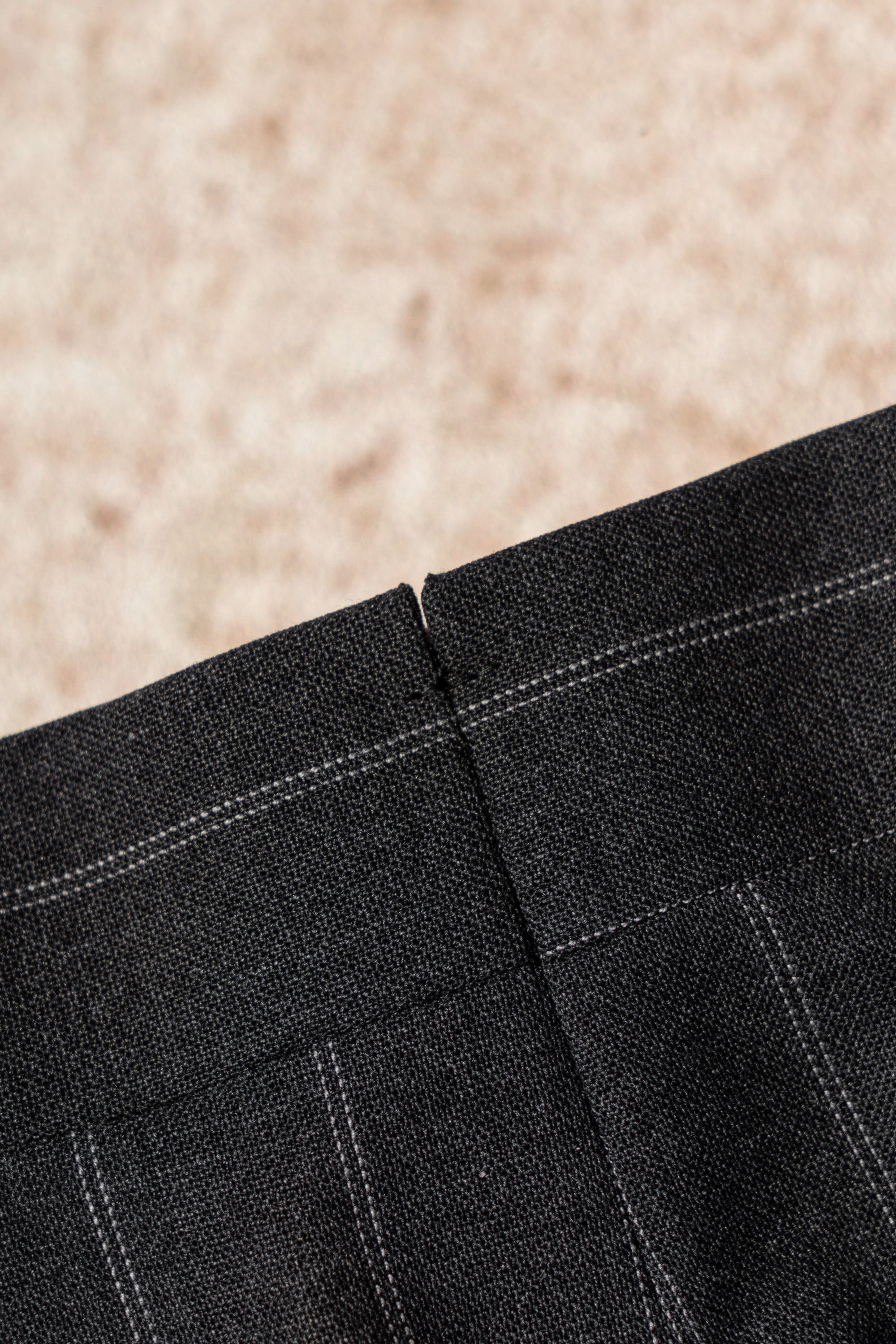 MTO Grey Twin Pinstripe Suit #322