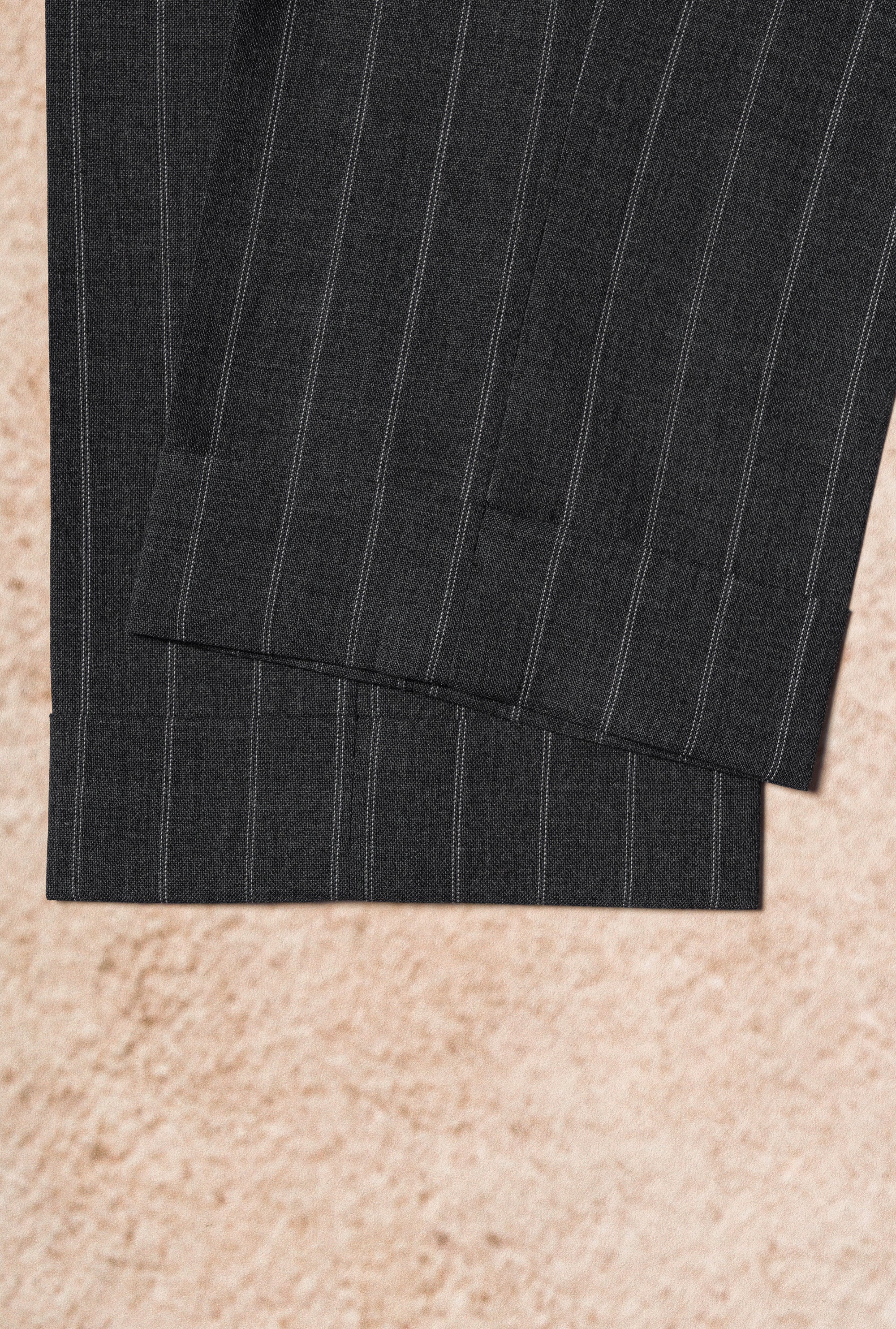 MTO Grey Twin Pinstripe Suit #322