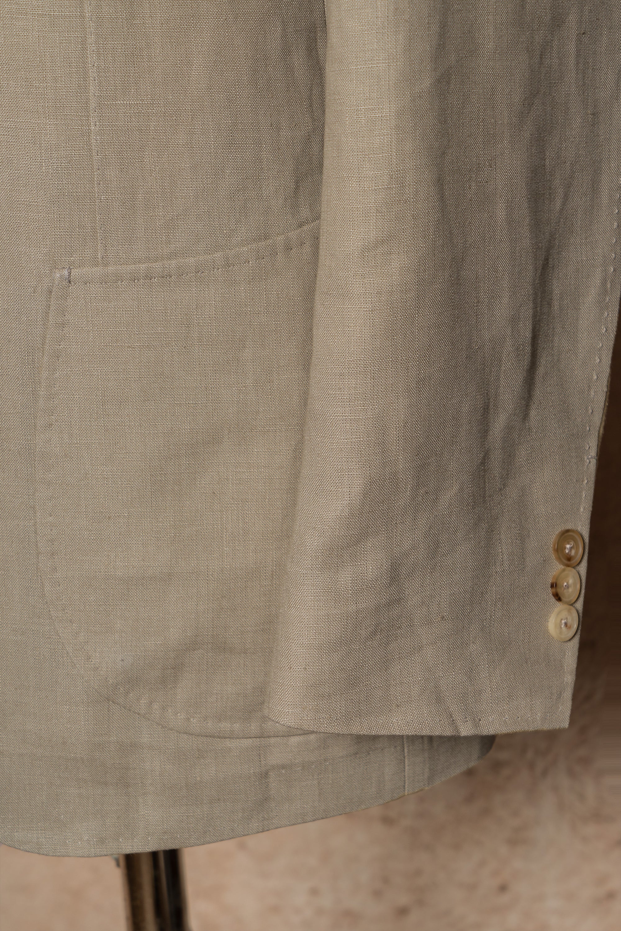 MTO Stone Irish Linen Suit #326