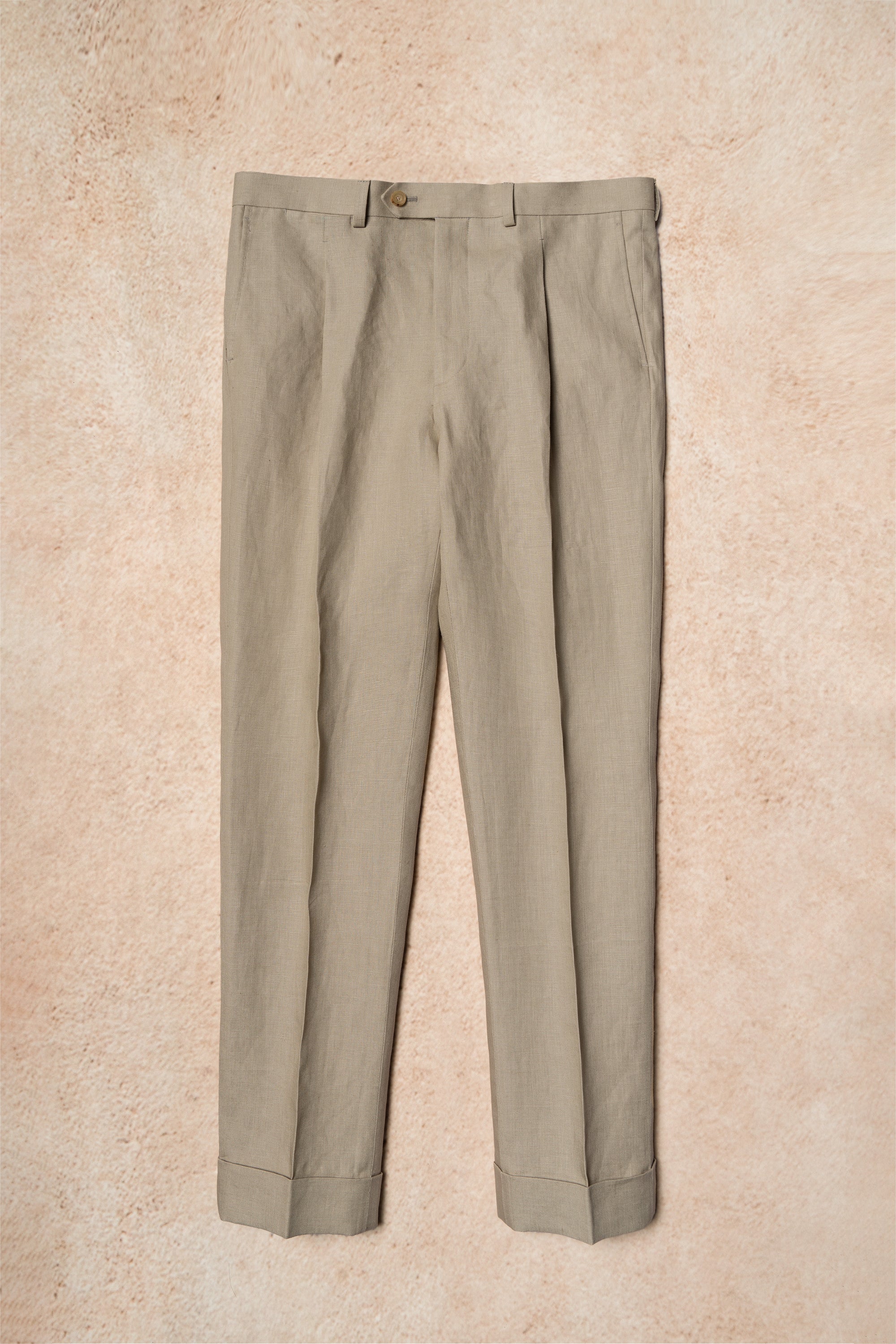 MTO Stone Irish Linen Suit #326