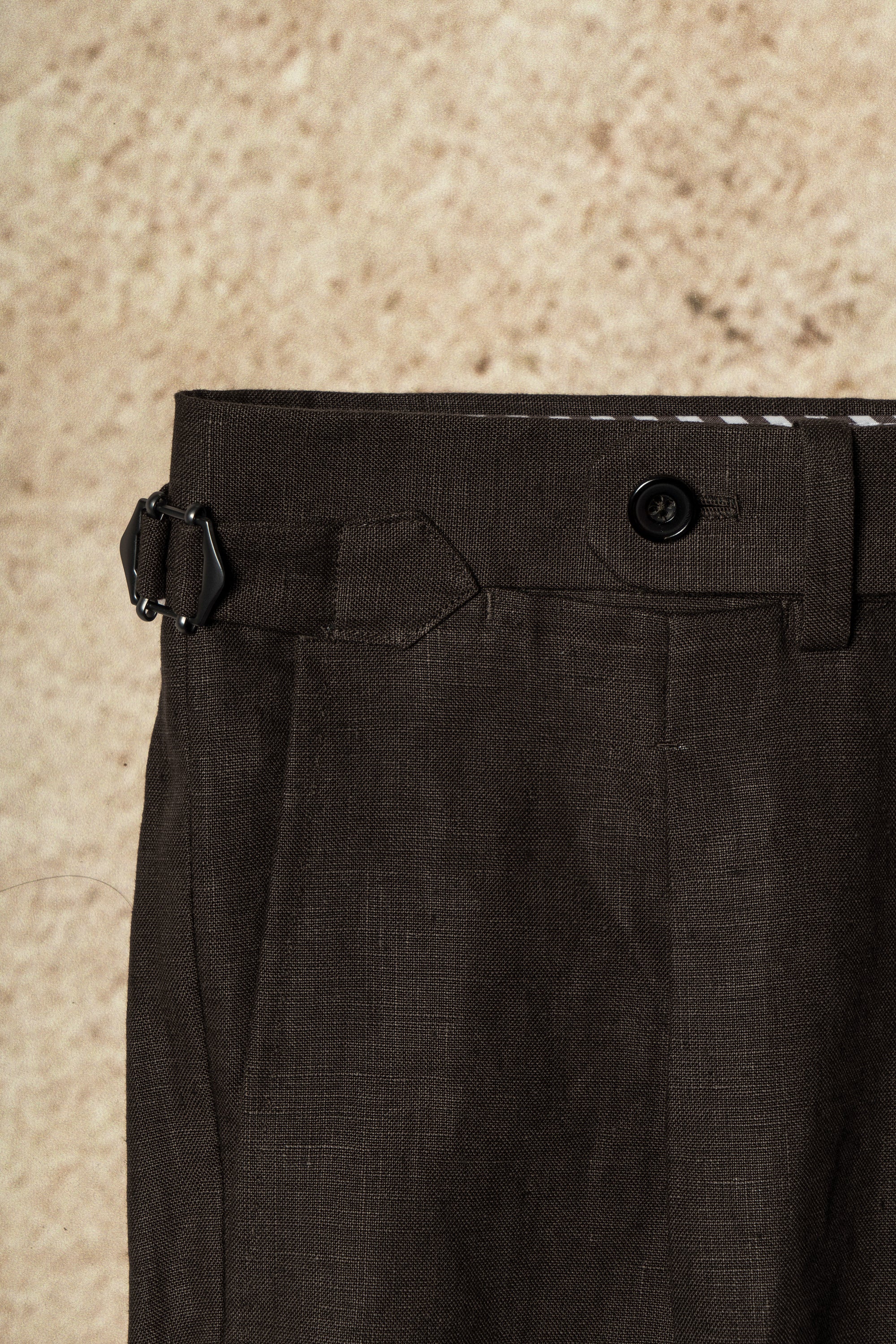 MTO Brown Irish Linen Suit #325