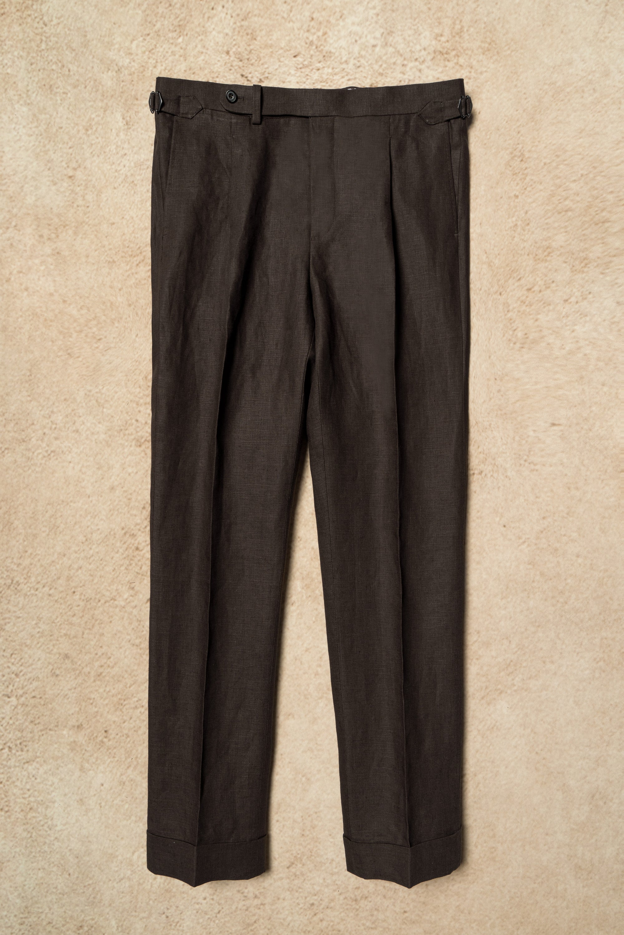 MTO Brown Irish Linen Suit #325