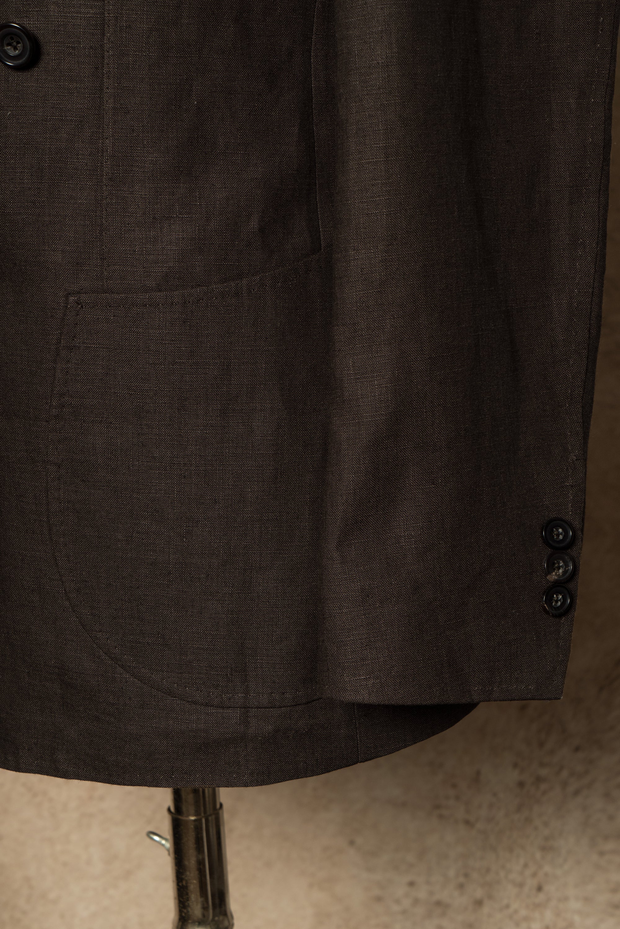 MTO Brown Irish Linen Suit #325