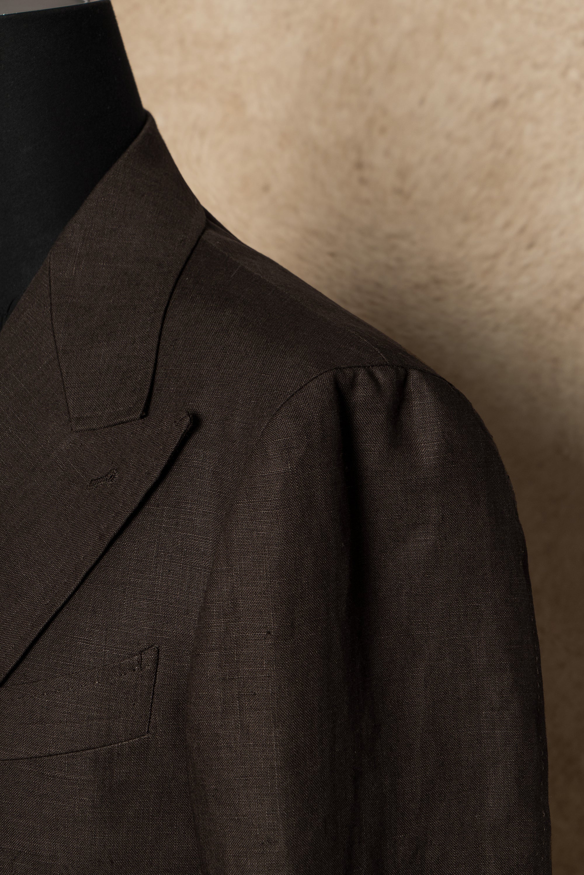 MTO Brown Irish Linen Suit #325