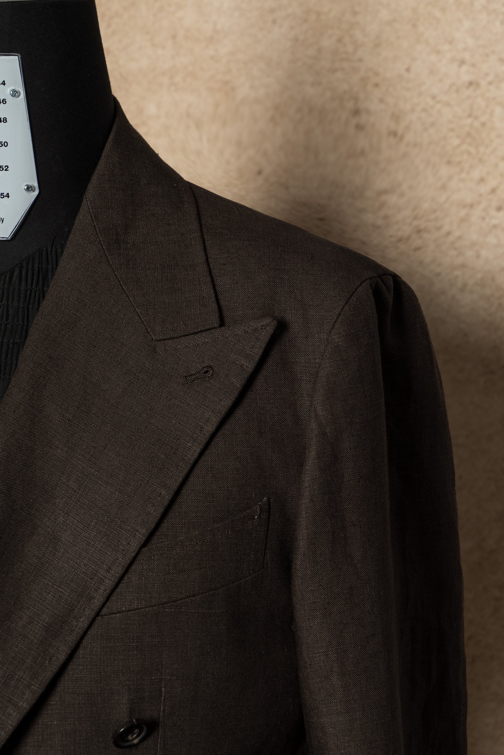 MTO Brown Irish Linen Suit #325