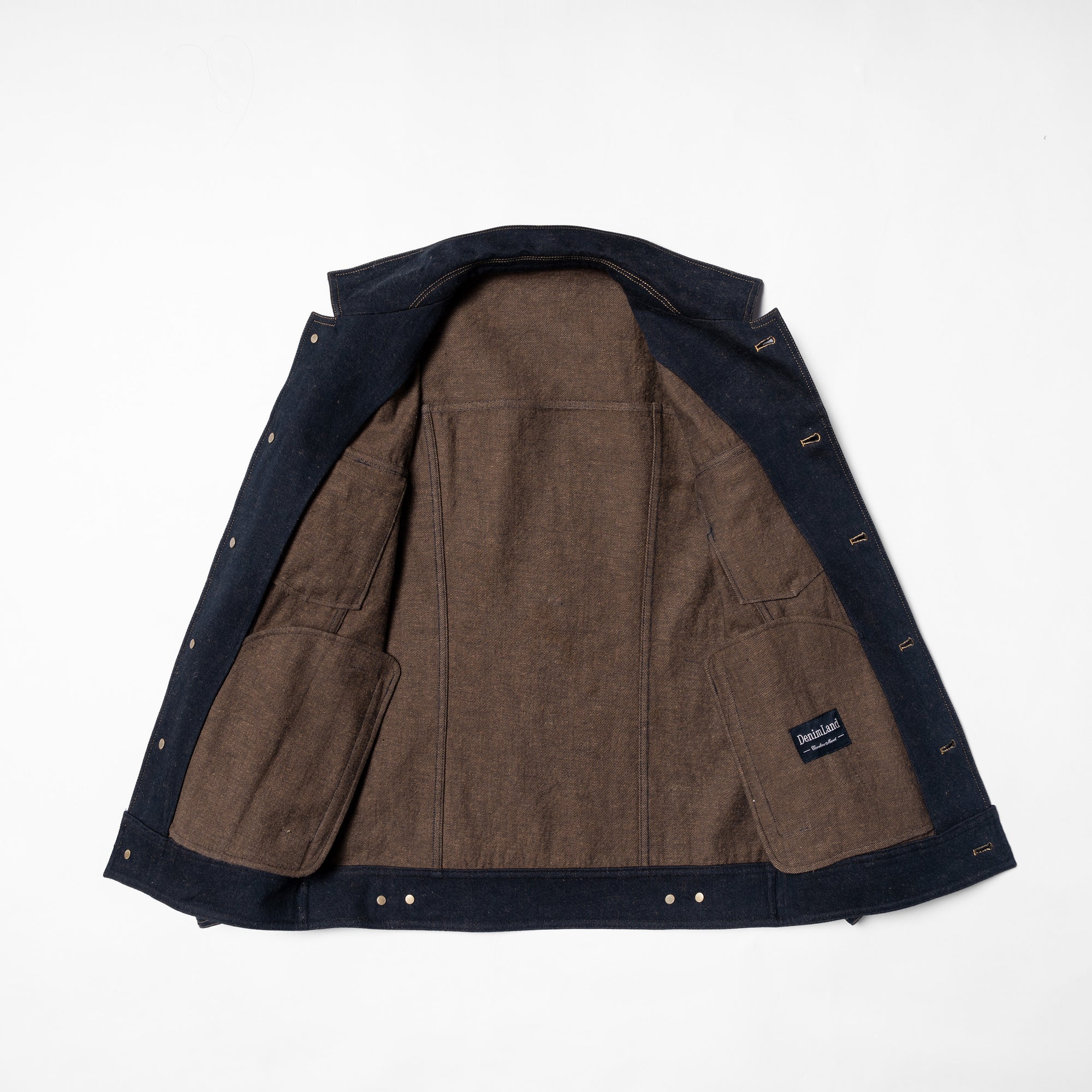 Denim Cotton Linen Blouson Jacket
