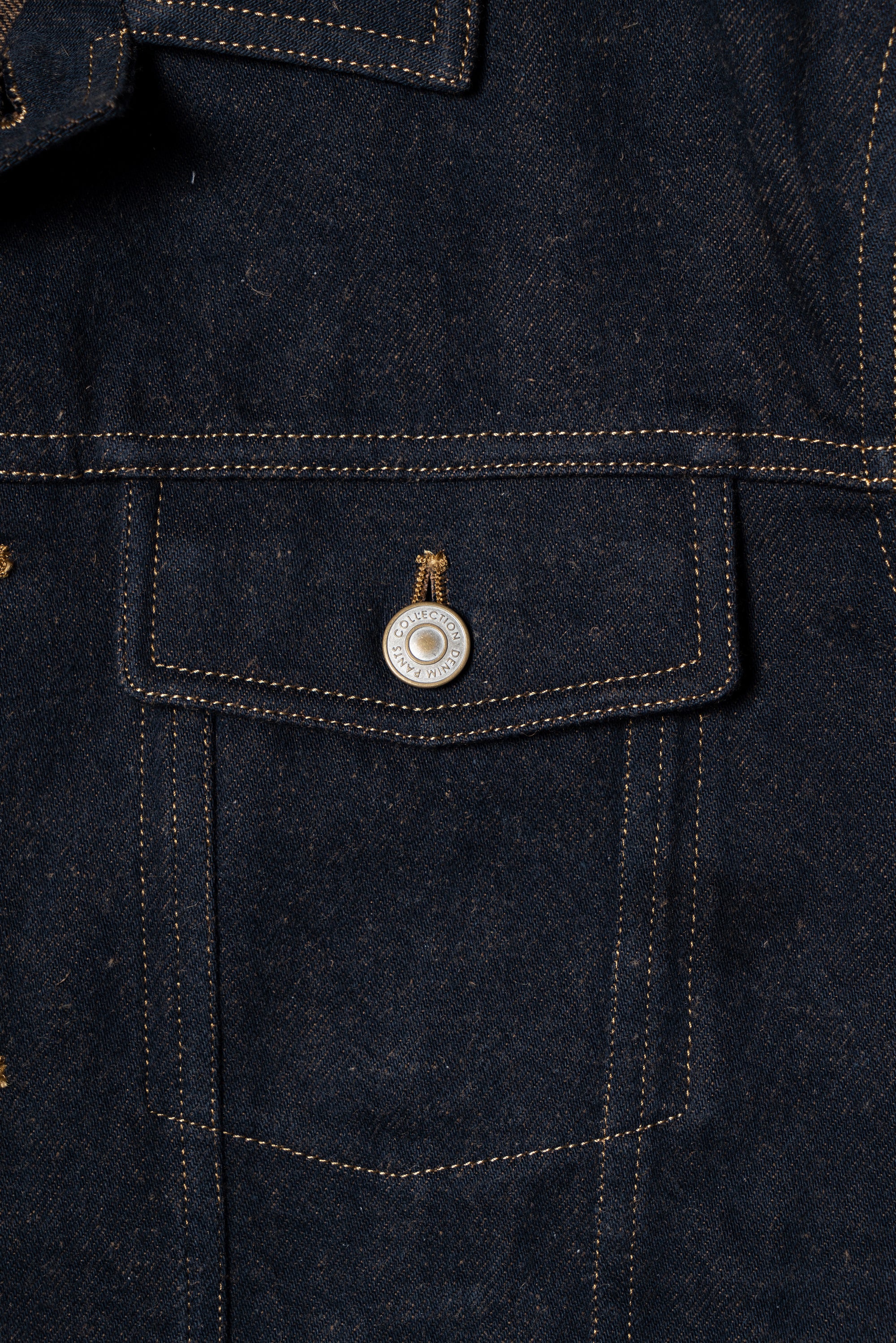 Denim Cotton Linen Blouson Jacket