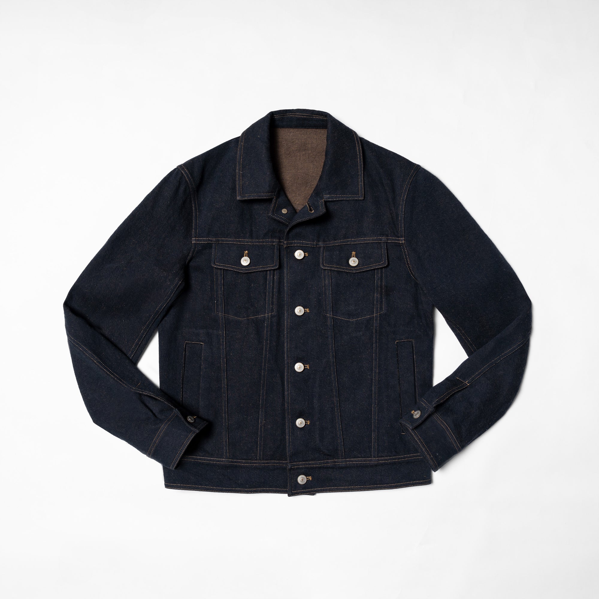 Denim Cotton Linen Blouson Jacket